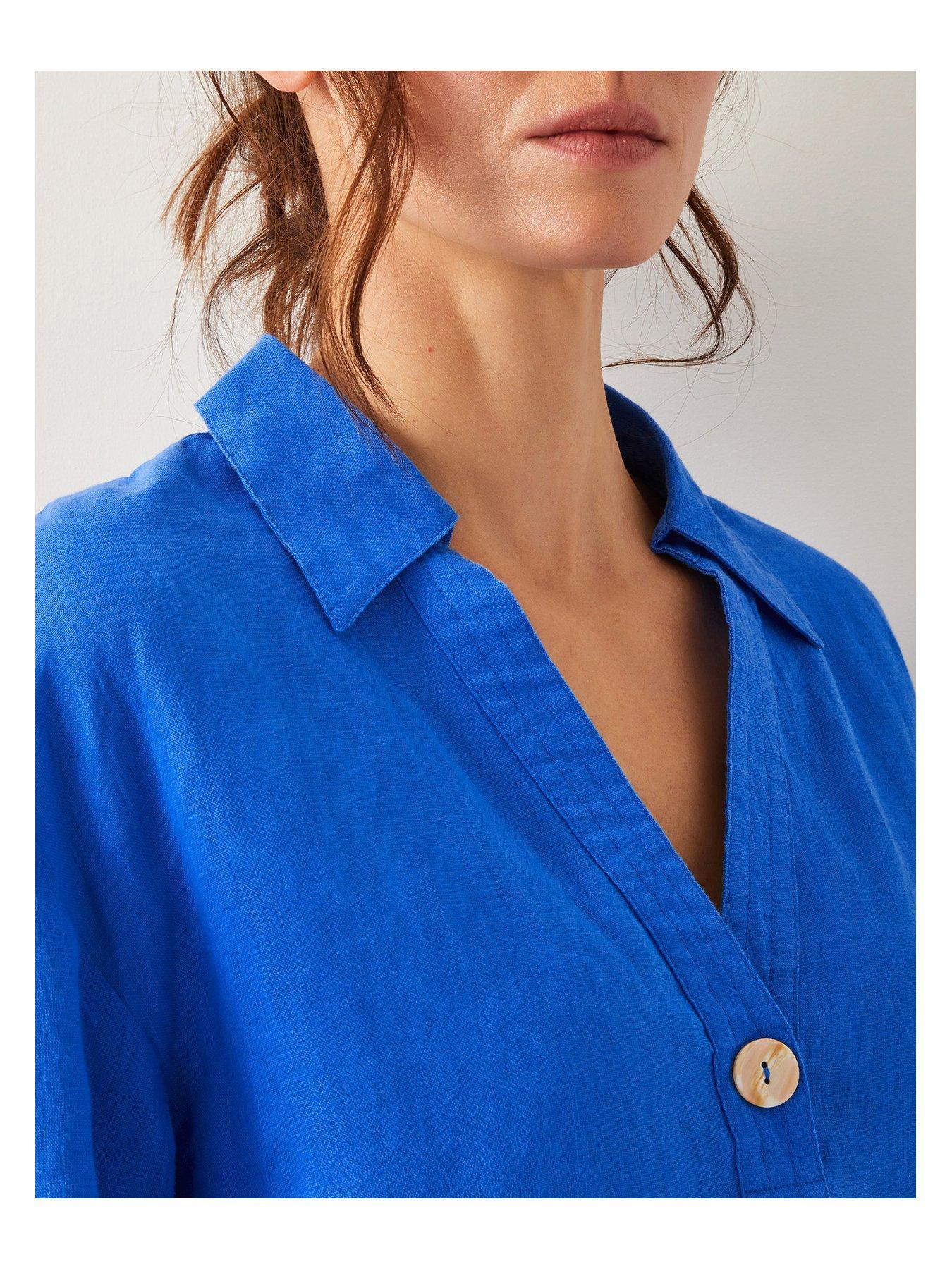 monsoon-clover-linen-tee-bluedetail