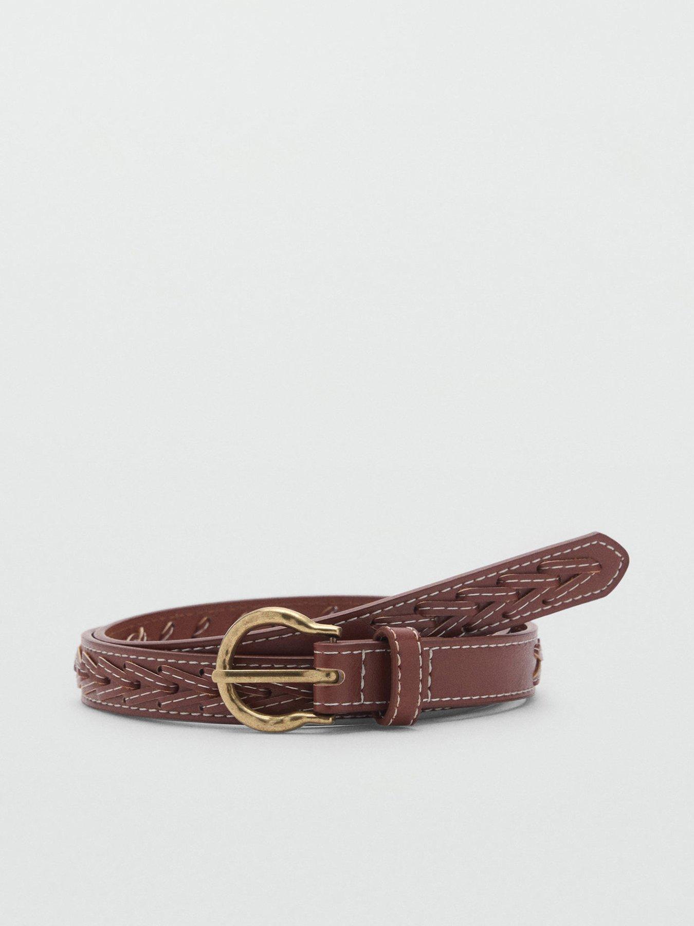 Image 1 of 4 of Mango Braided Belt - Brown