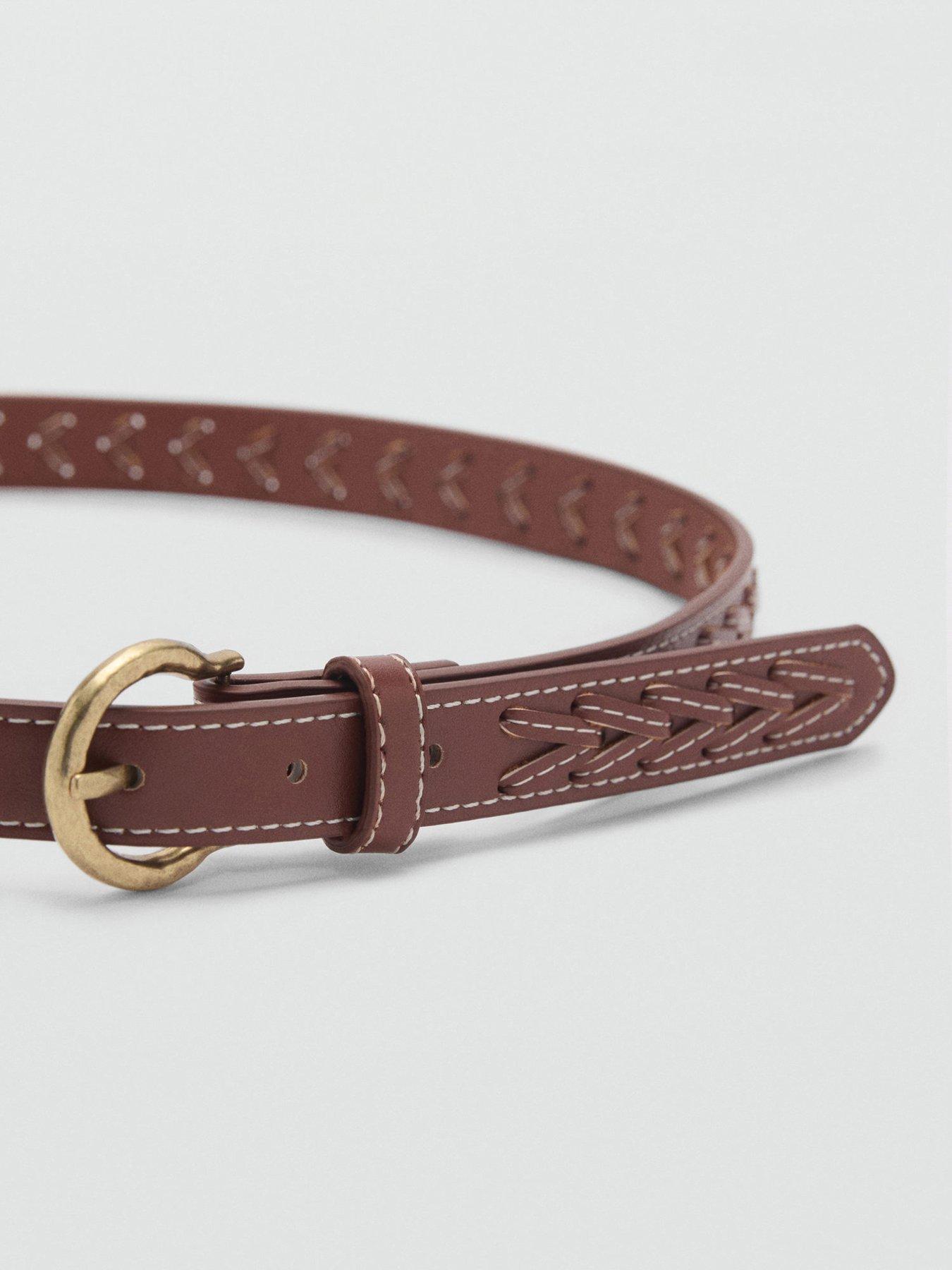 Image 2 of 4 of Mango Braided Belt - Brown