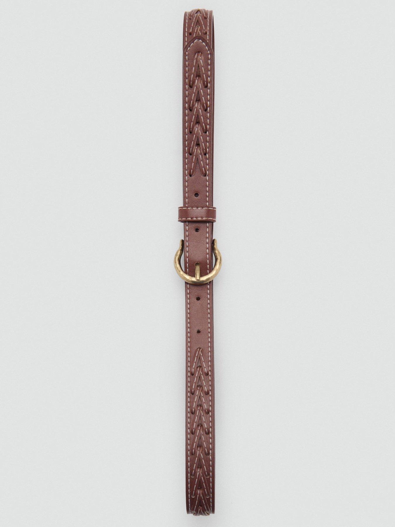 Image 3 of 4 of Mango Braided Belt - Brown