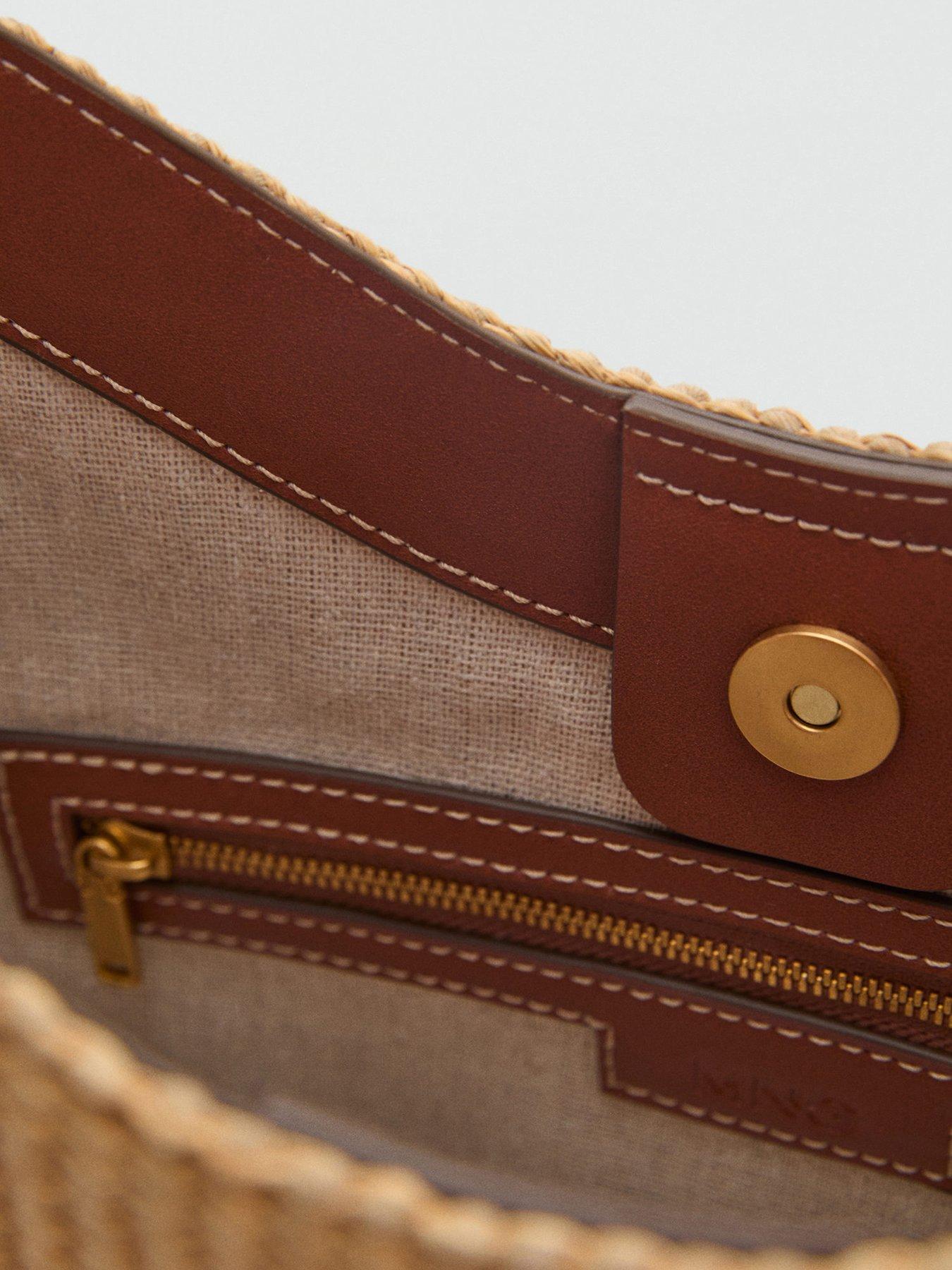 mango-raffia-effect-shoulder-bagdetail