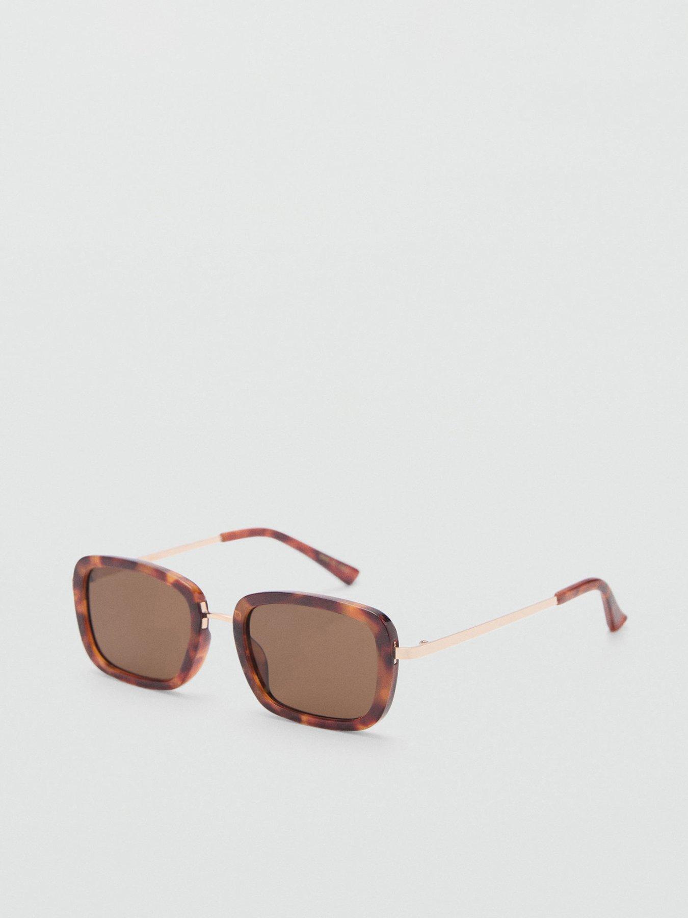 Image 1 of 5 of Mango Combined Frame Sunglasses - Brown