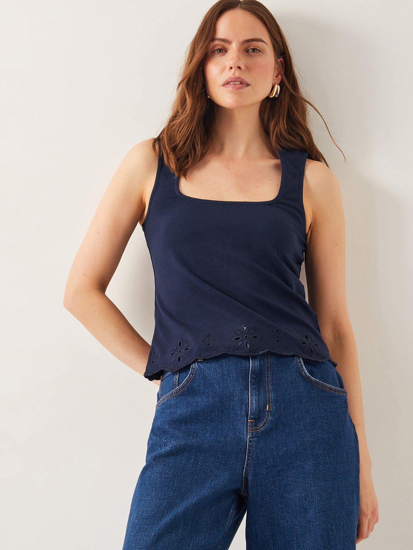 monsoon-cara-cutwork-cami-top-blue-navy