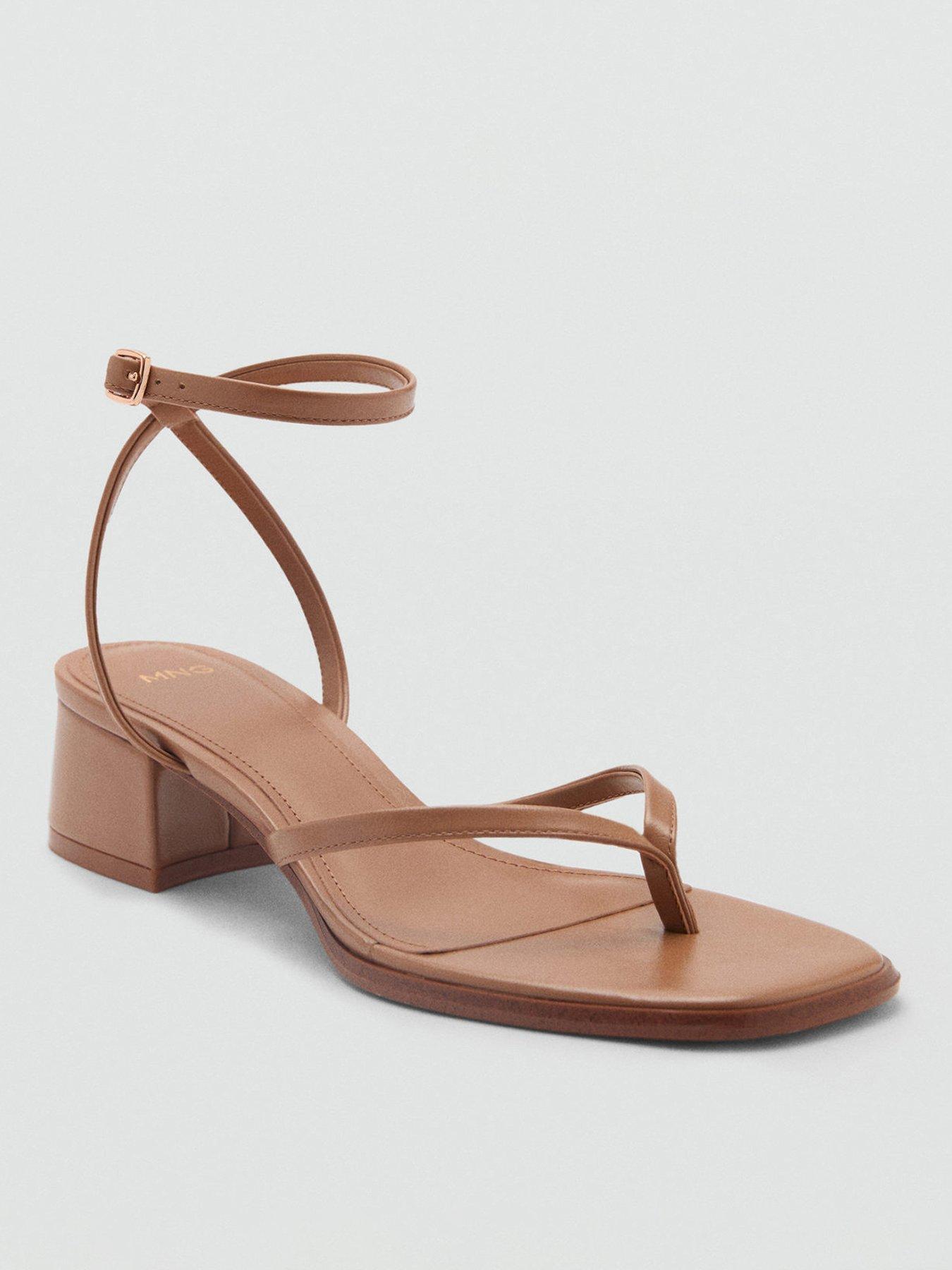 mango-strappy-heeled-sandals-brownstillFront