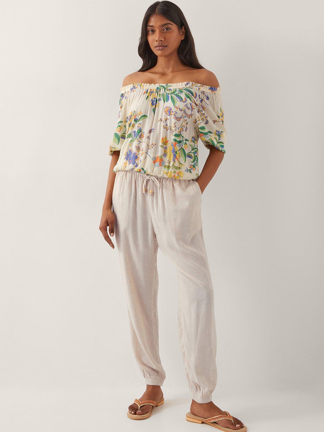 Image 4 of 5 of Monsoon Kaia Printed Top - Ivory