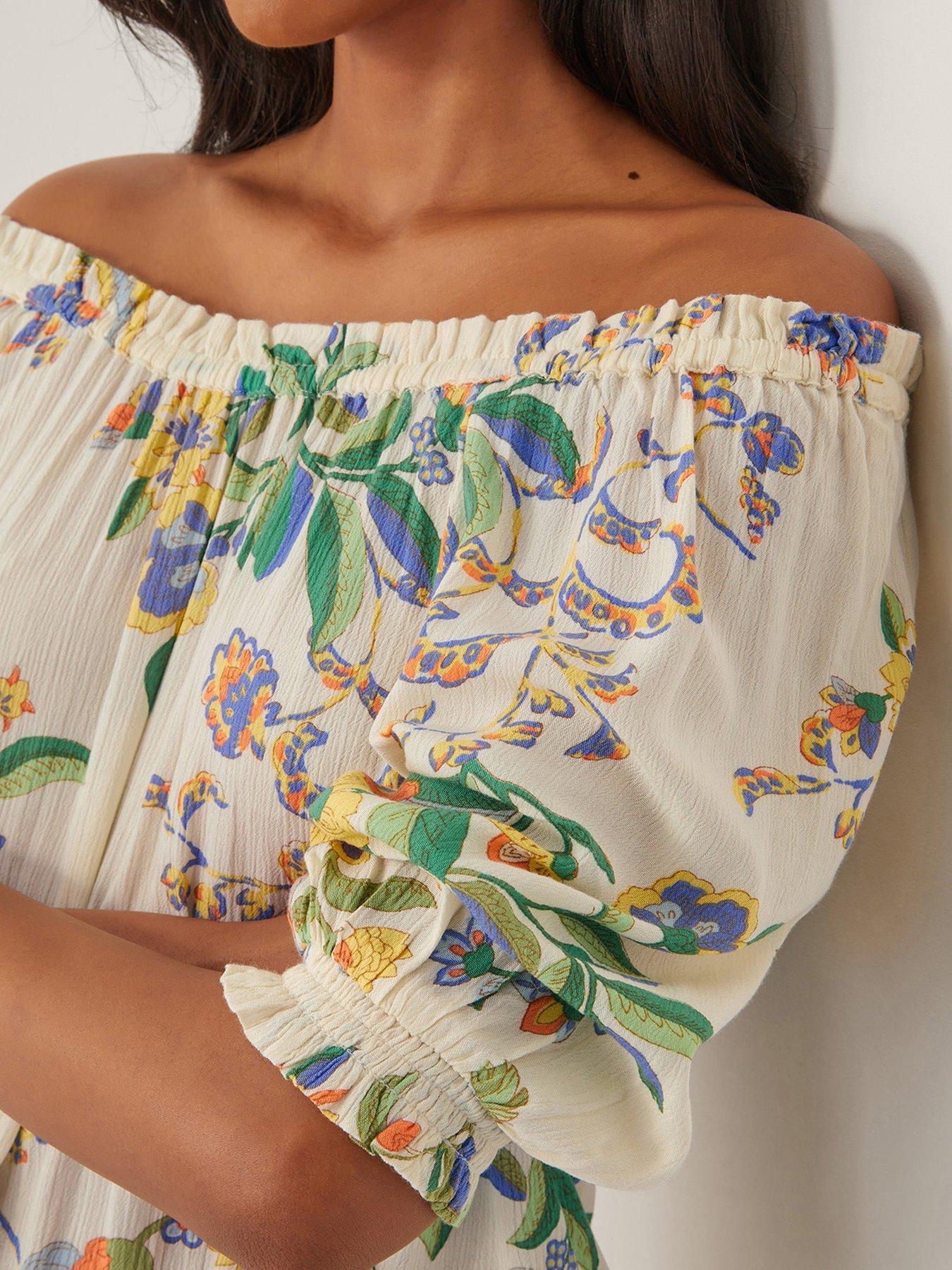 Image 5 of 5 of Monsoon Kaia Printed Top - Ivory