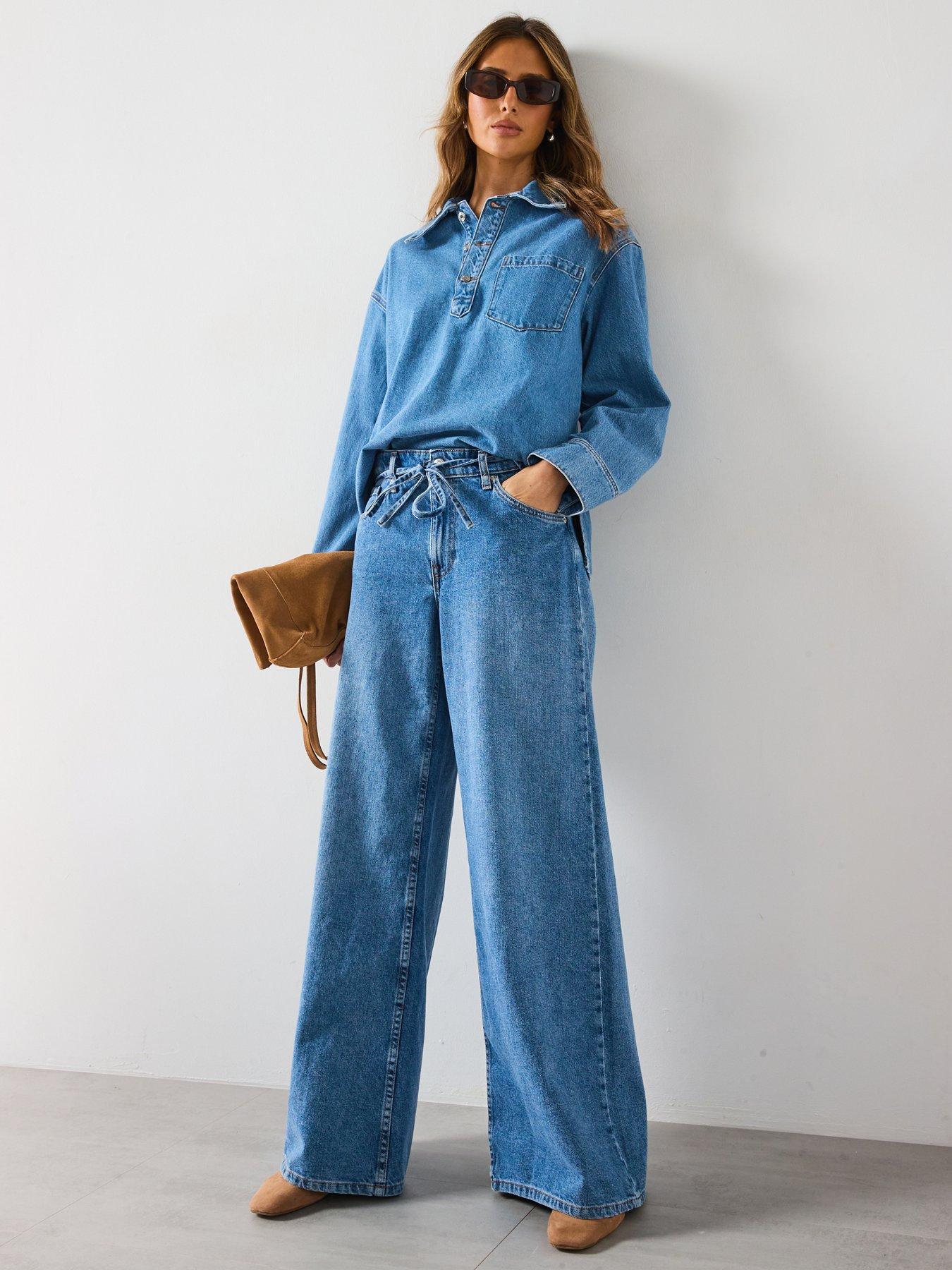 mango-denim-blouse-with-pocket-blueback