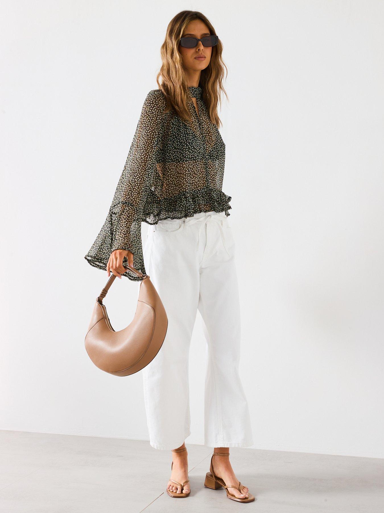 mango-floral-print-blouse-with-ruffles-blackback