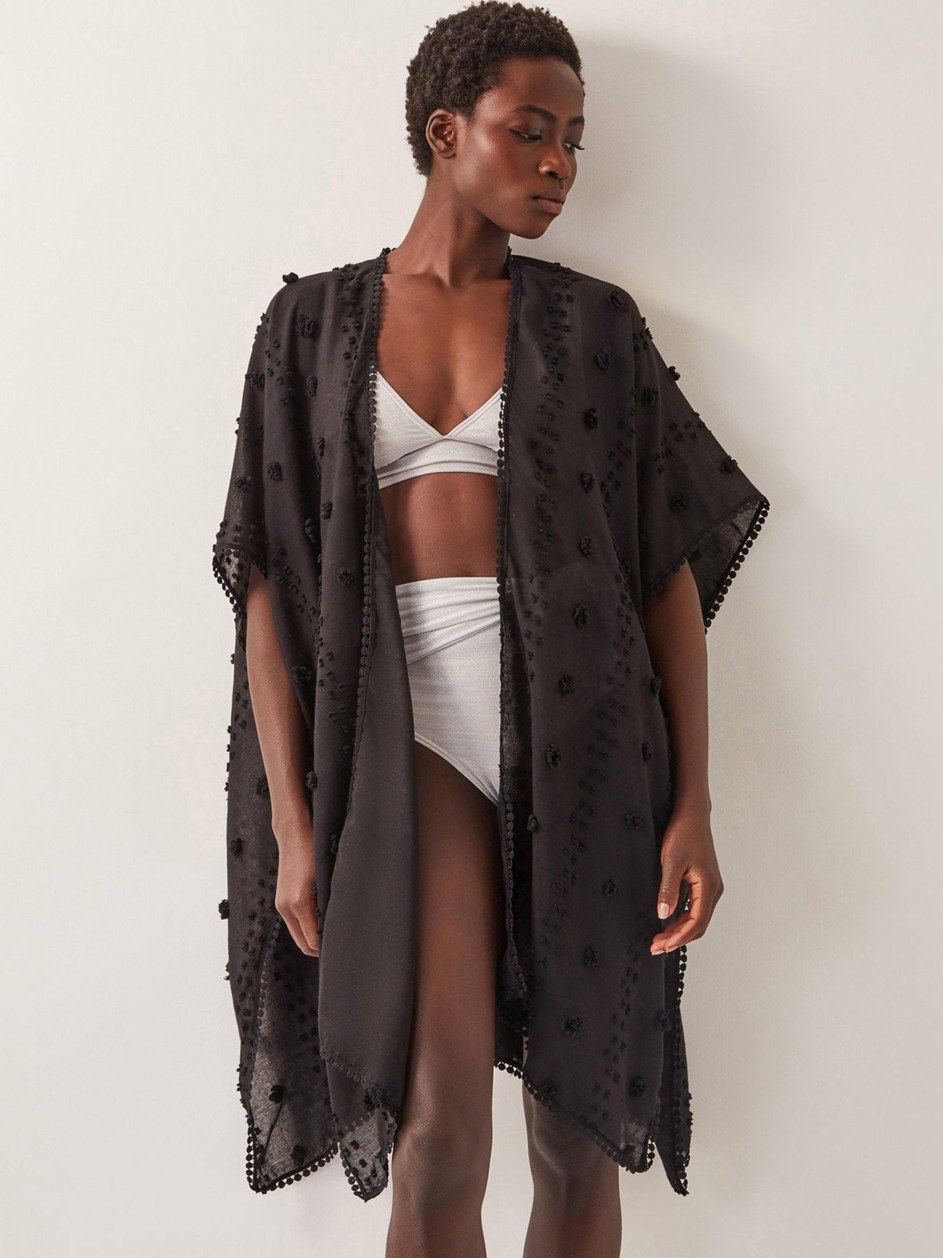 Image 3 of 4 of Monsoon Elinora Floral Silk Scarf - Green