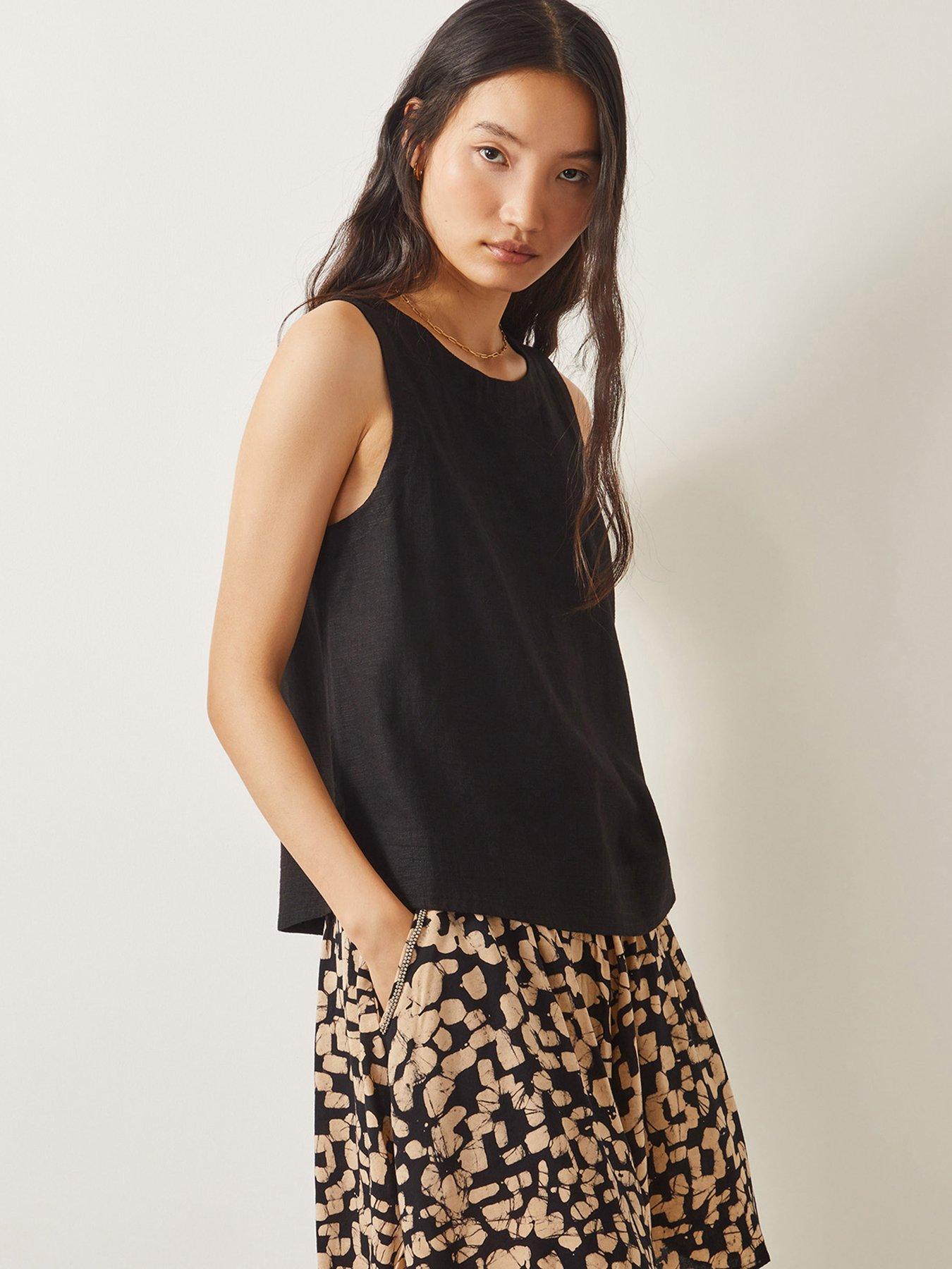 Image 1 of 5 of Monsoon Lucy Tank Top - Black
