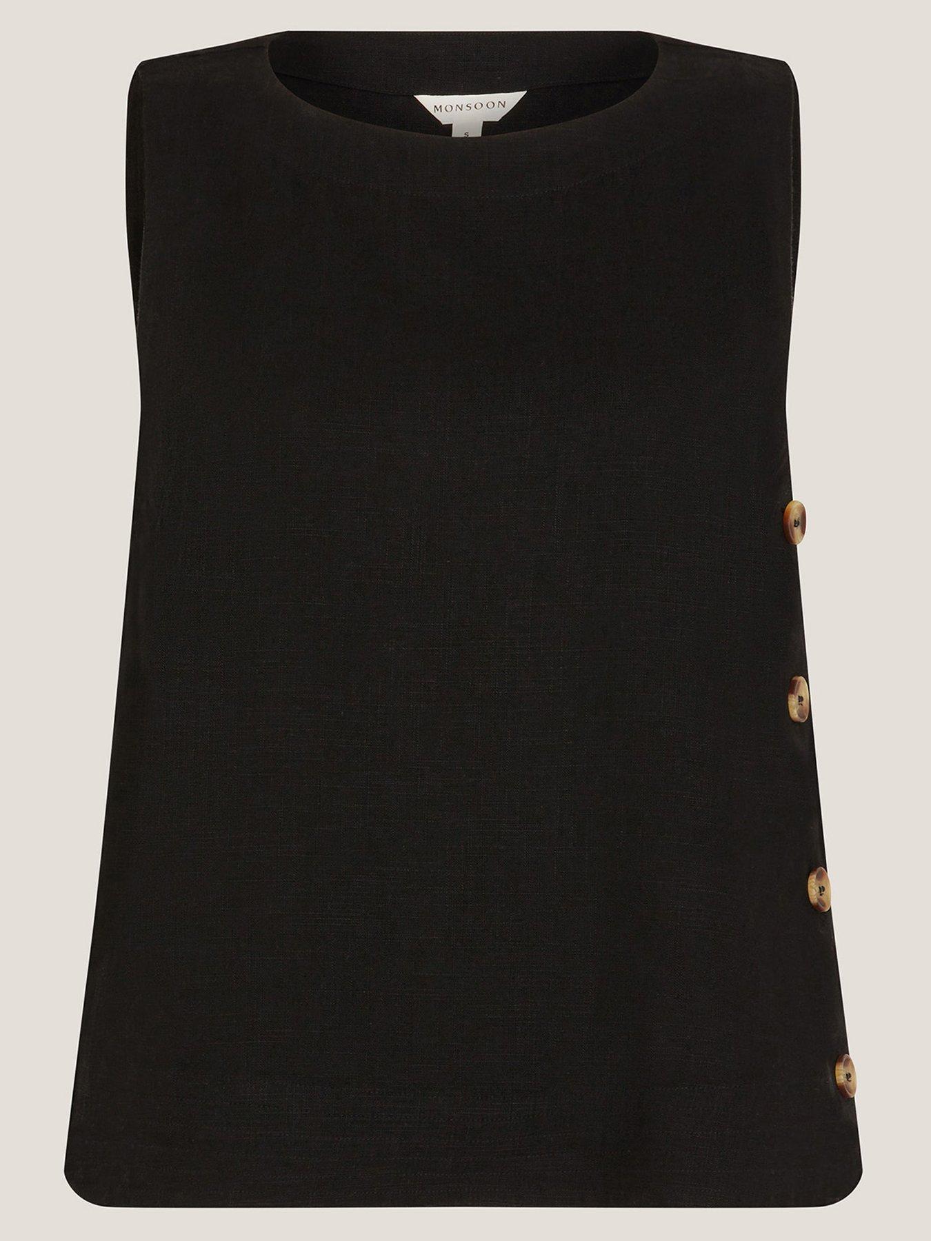 Image 3 of 5 of Monsoon Lucy Tank Top - Black