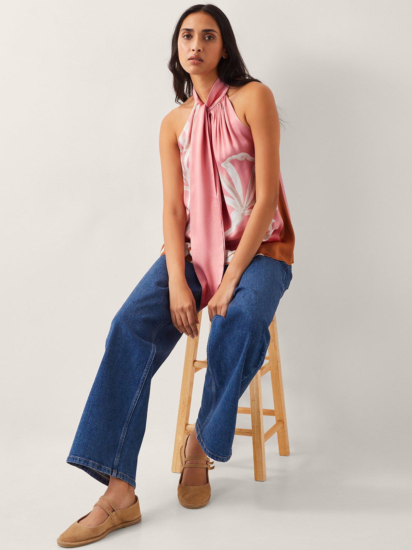 Image 6 of 6 of Monsoon Tabitha Printed Top - Pink