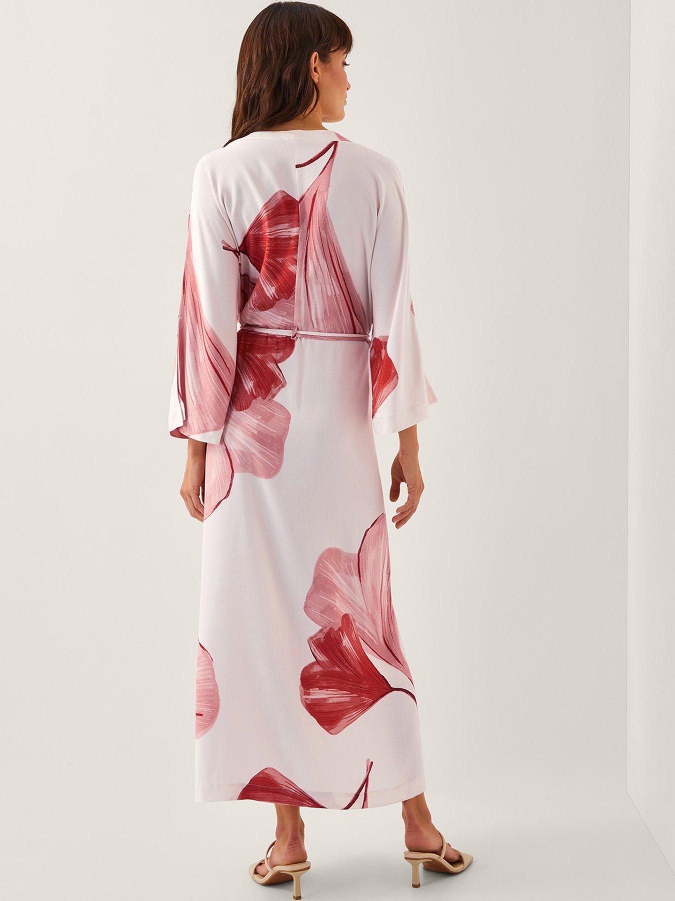 Image 2 of 4 of Monsoon June Kimono Dress - Ivory