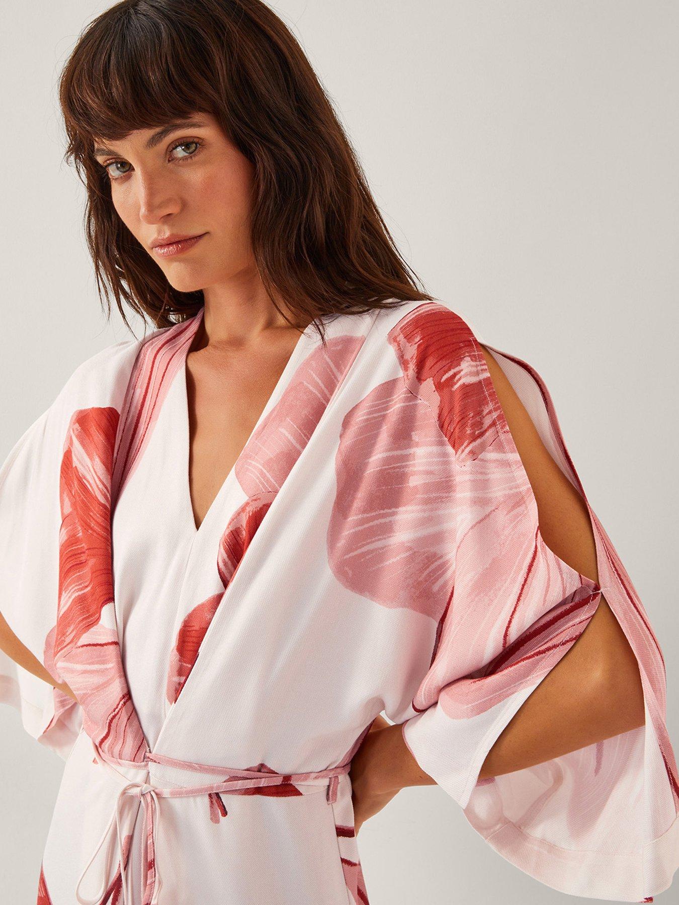 Image 4 of 4 of Monsoon June Kimono Dress - Ivory