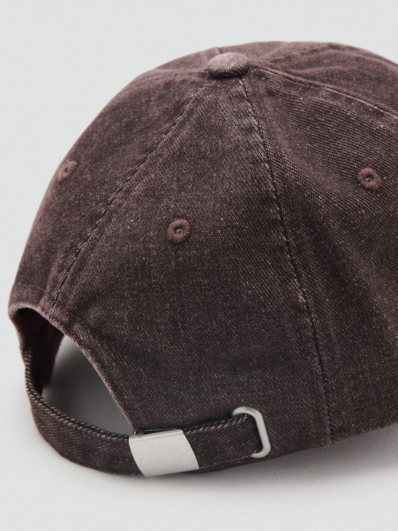 Image 3 of 4 of Mango Cotton Visor Cap - Brown