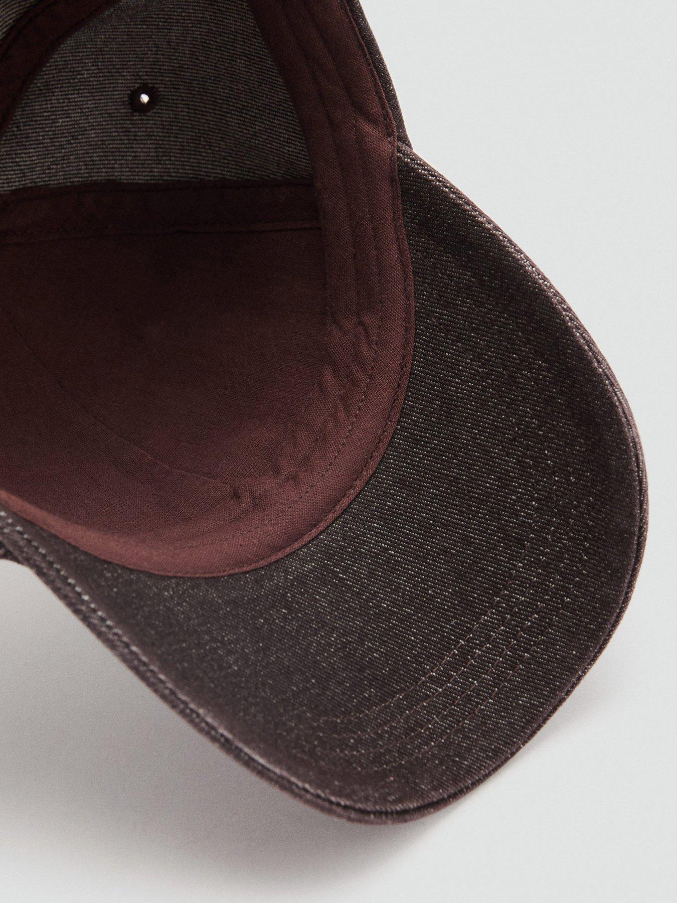 Image 4 of 4 of Mango Cotton Visor Cap - Brown