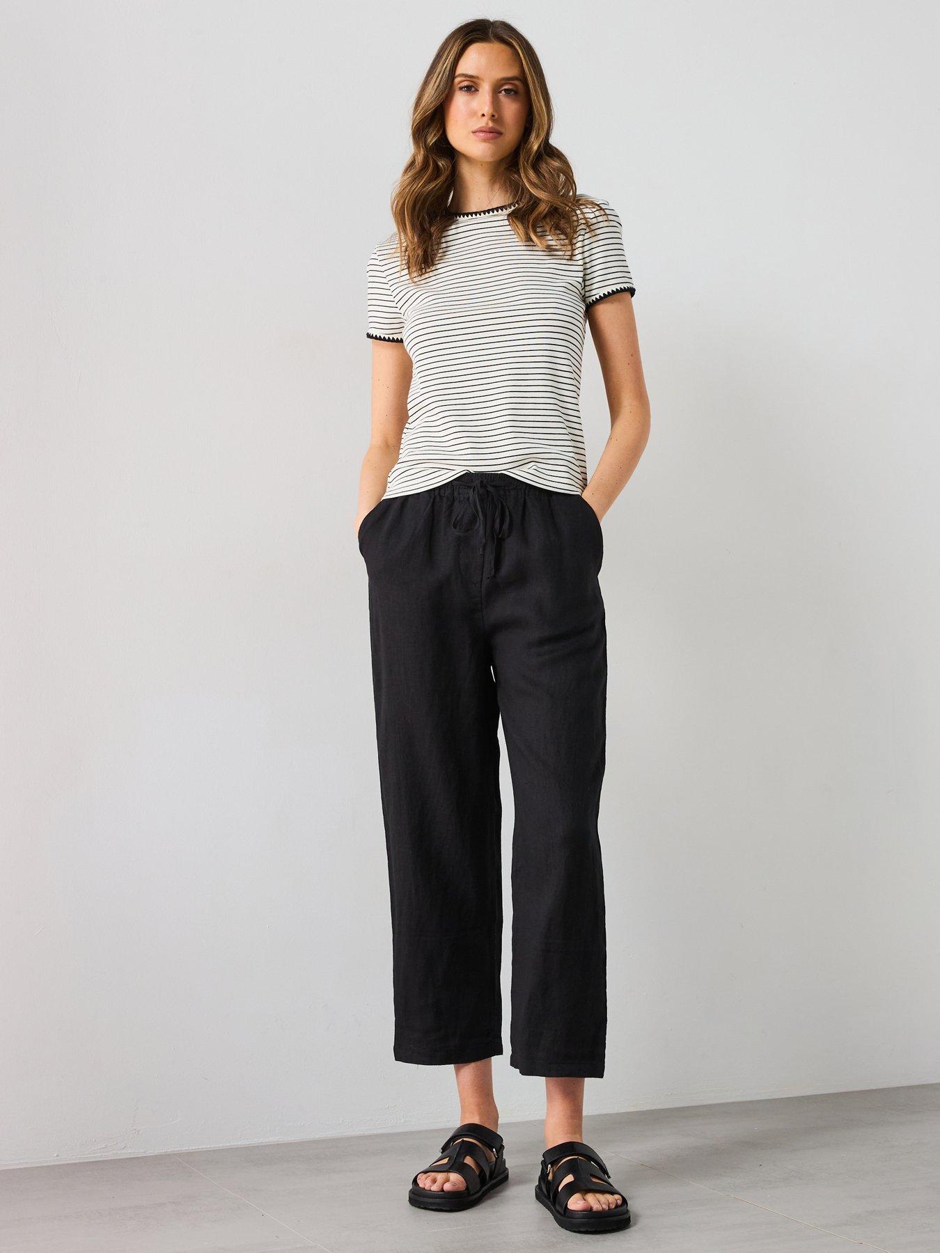 mango-straight-linen-blend-trousersdetail