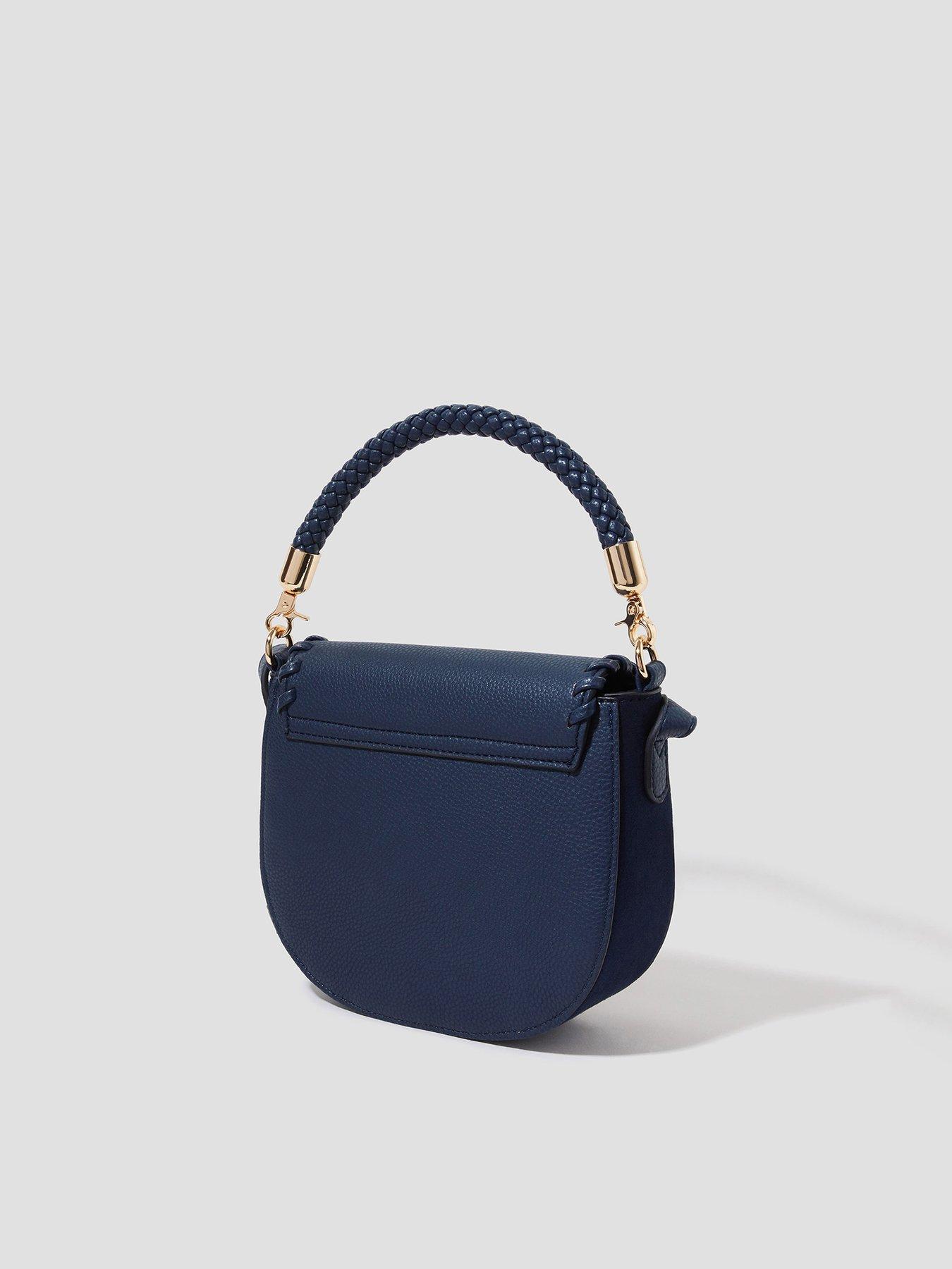 Image 2 of 5 of Monsoon Petra Plait Crossbody - Navy - Navy
