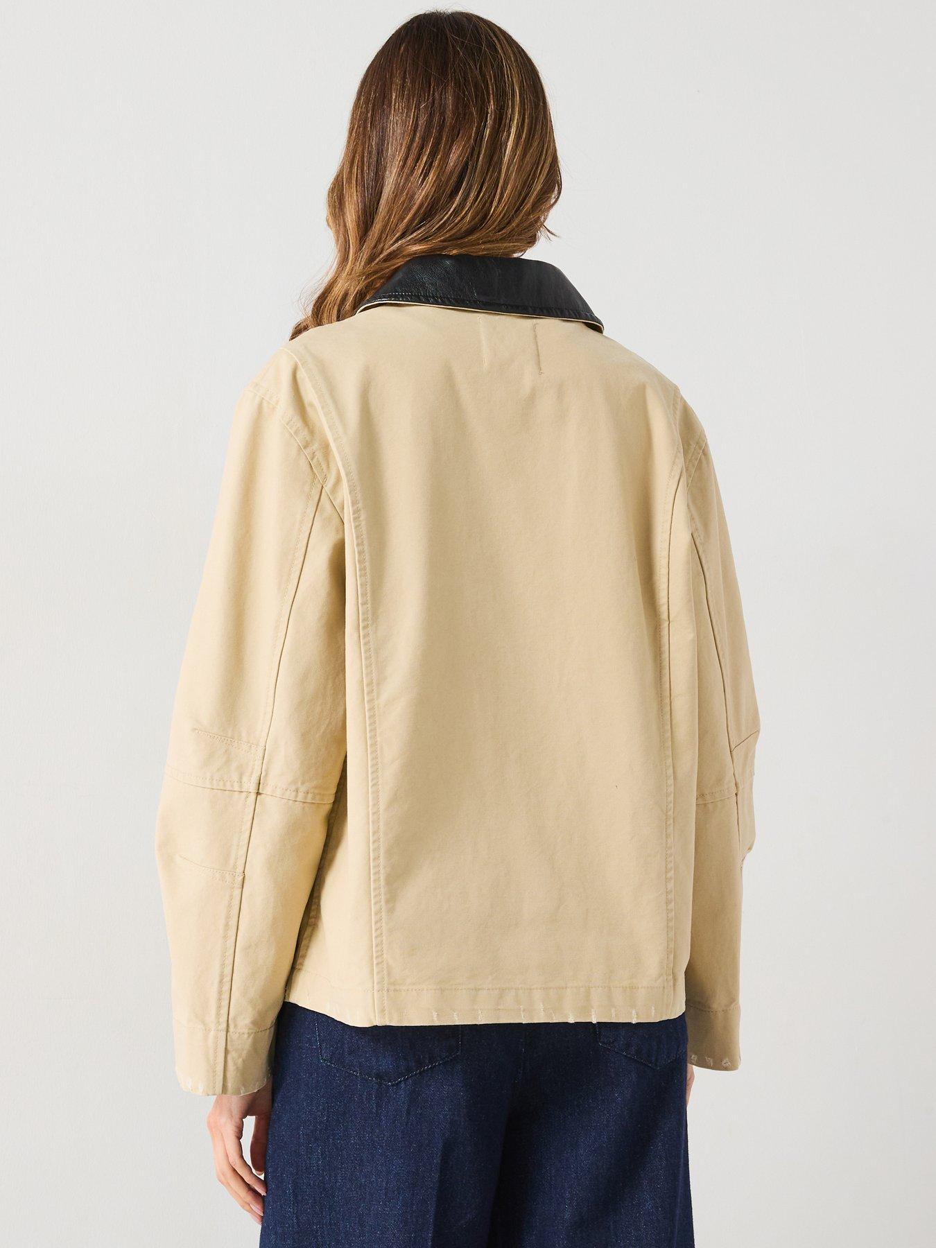 mango-cotton-jacket-with-contrasting-collar-brownstillFront