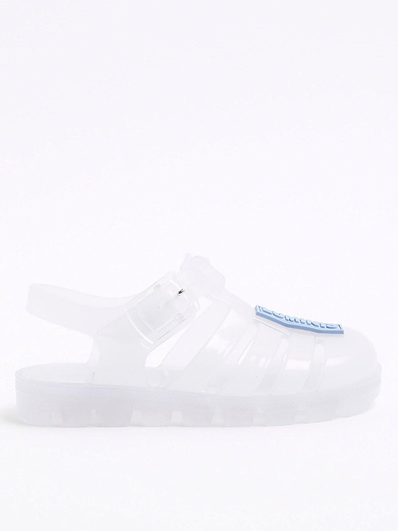 undefined Boy Translucent Jelly Sandals - Blue