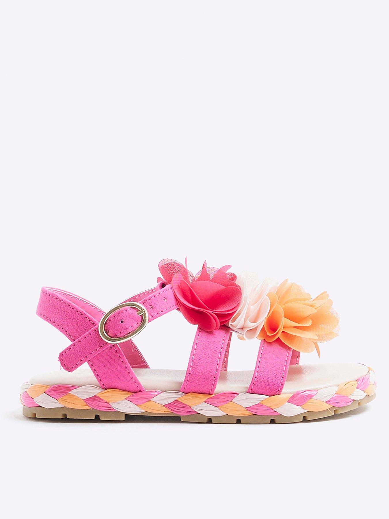 undefined Girl Flower Sandals - Pink