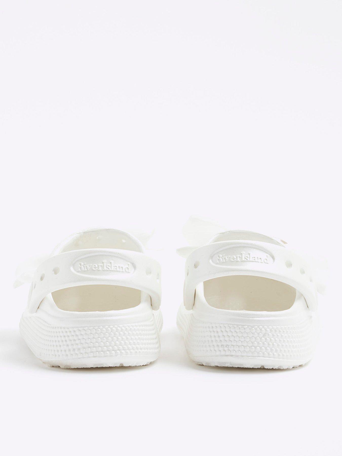 Image 3 of 5 of River Island Mini Girls Moulded Clogs - Cream