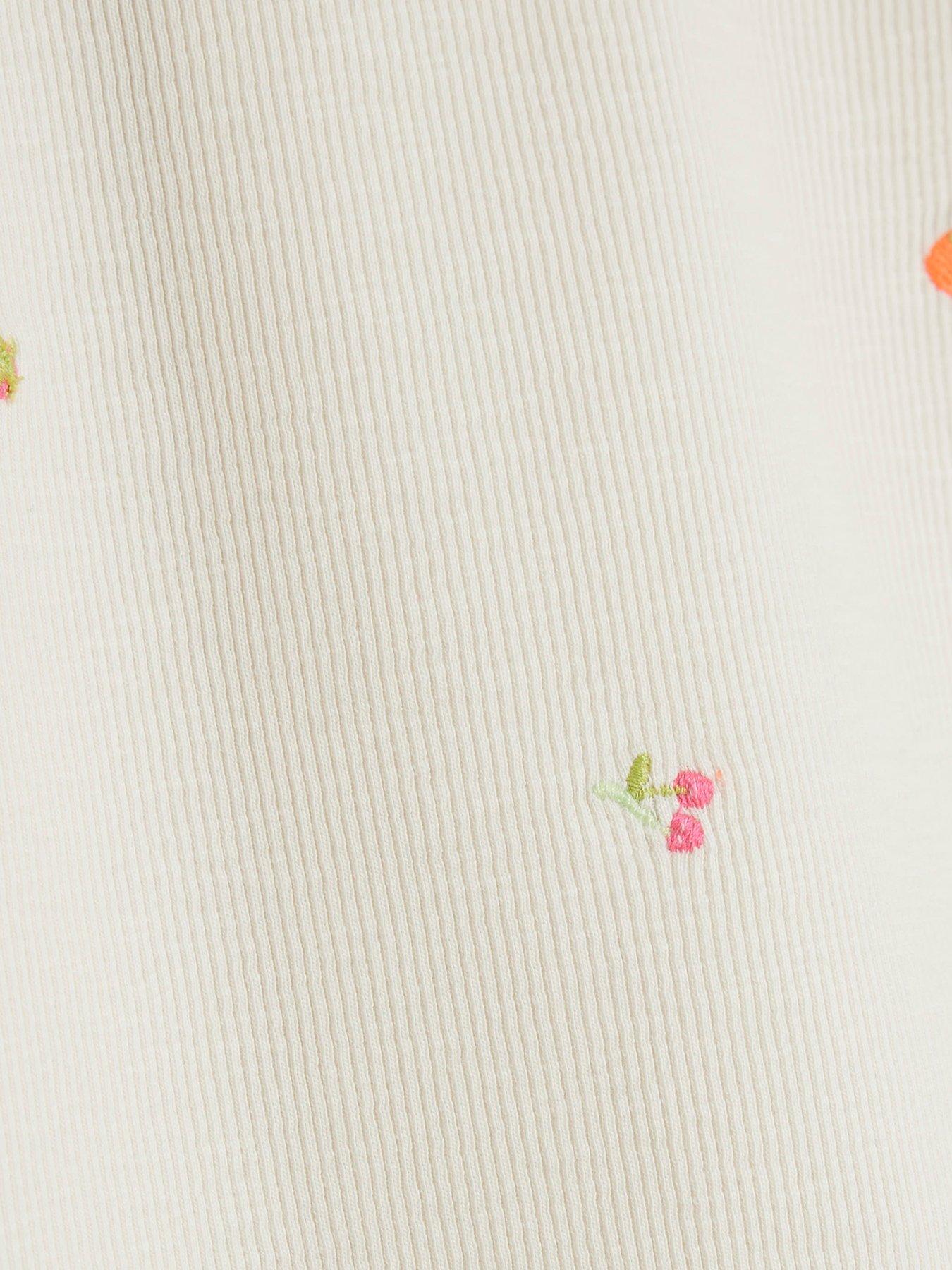 Image 3 of 4 of River Island Baby Girls Collared Strawberry Romper - Beige