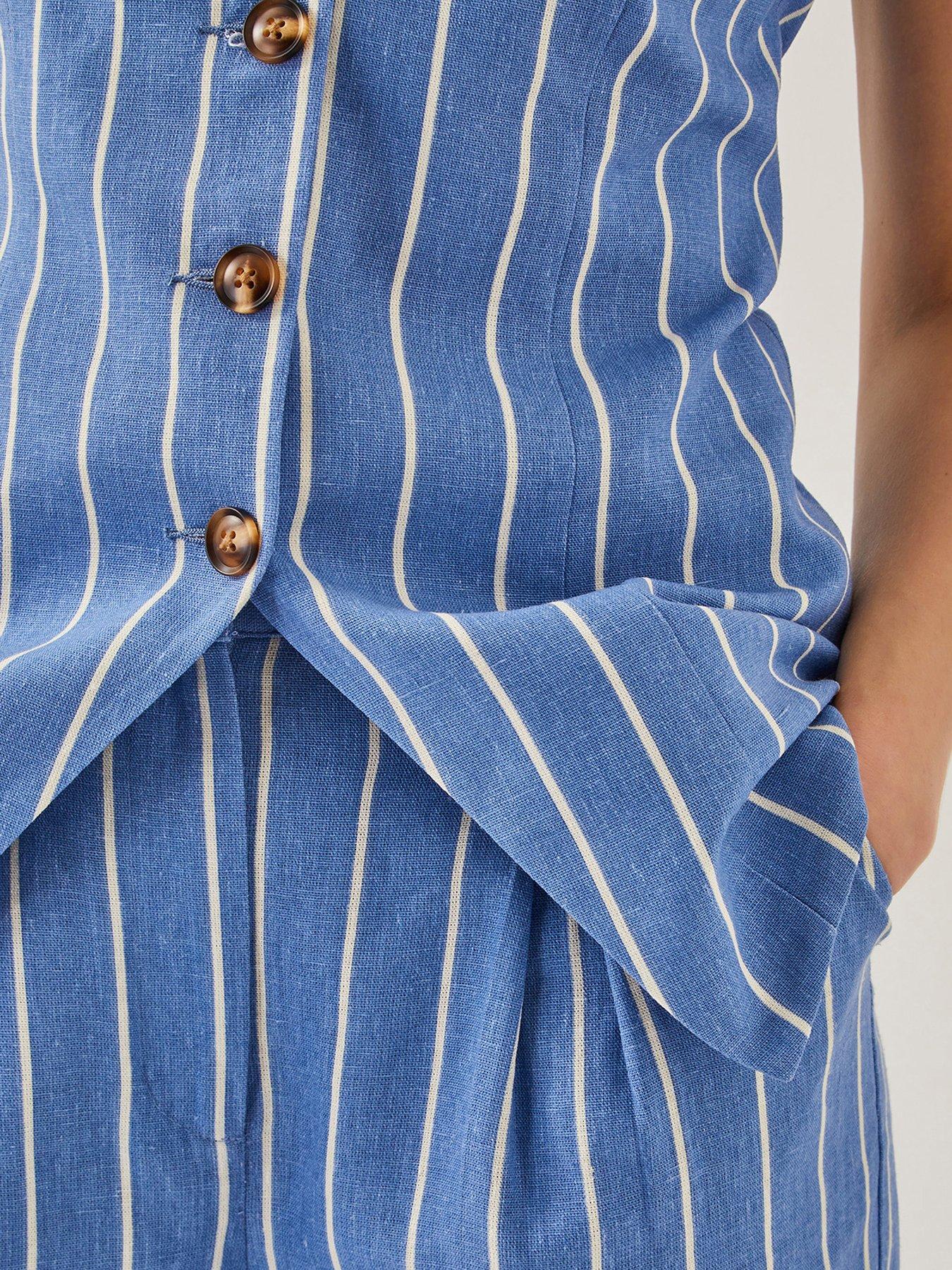 Image 5 of 6 of Monsoon Susan Waistcoat - Blue