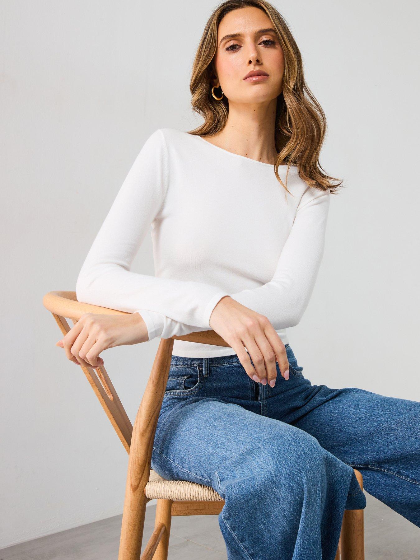 mango-fine-knit-fitted-sweateroutfit