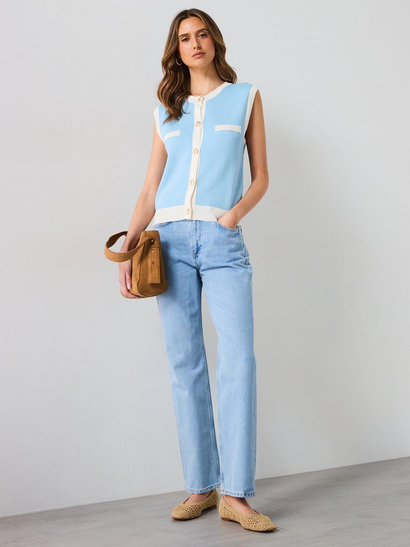 mango-knitted-waistcoat-with-contrast-piping-blueback