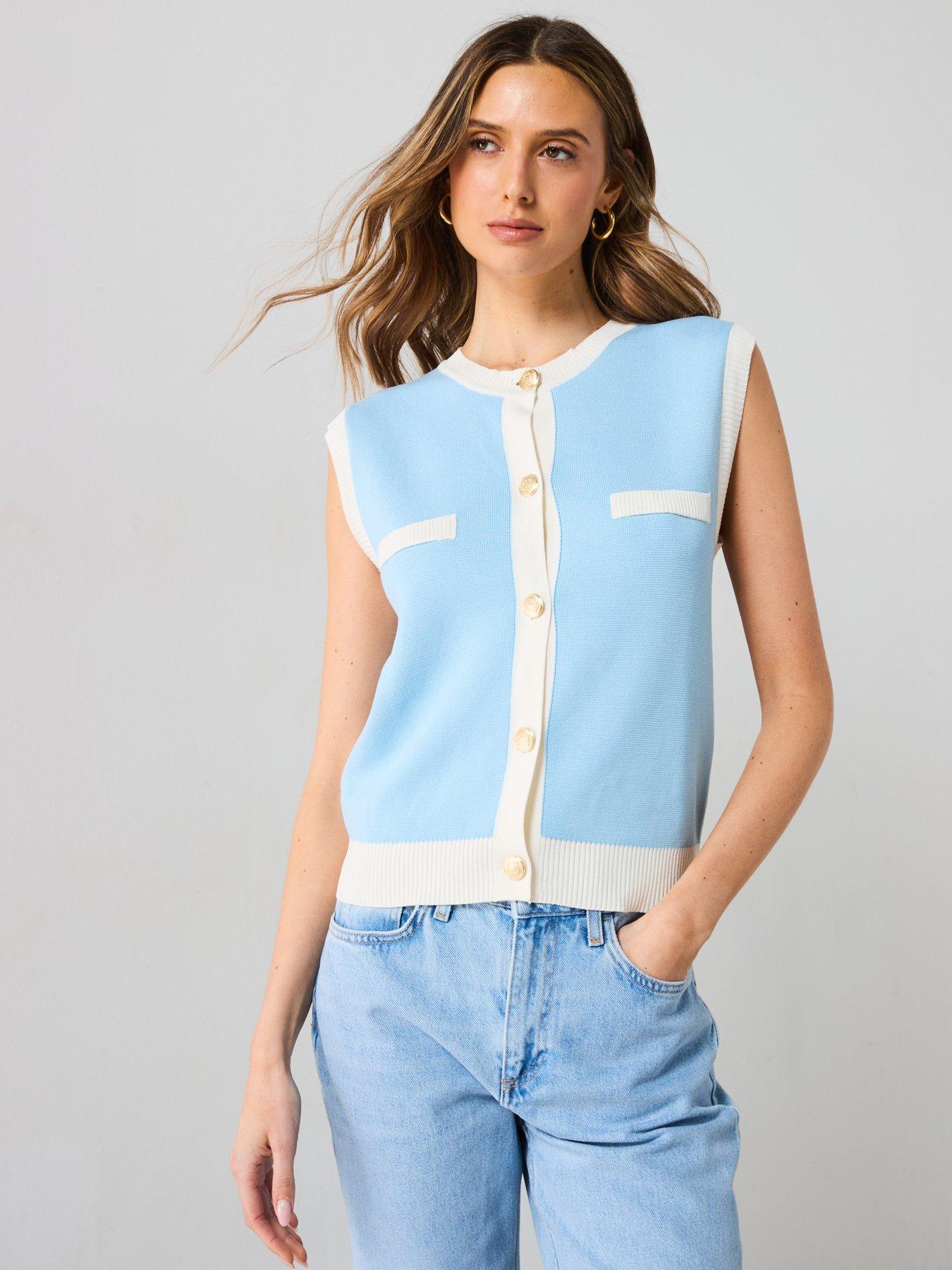 mango-knitted-waistcoat-with-contrast-piping-bluedetail