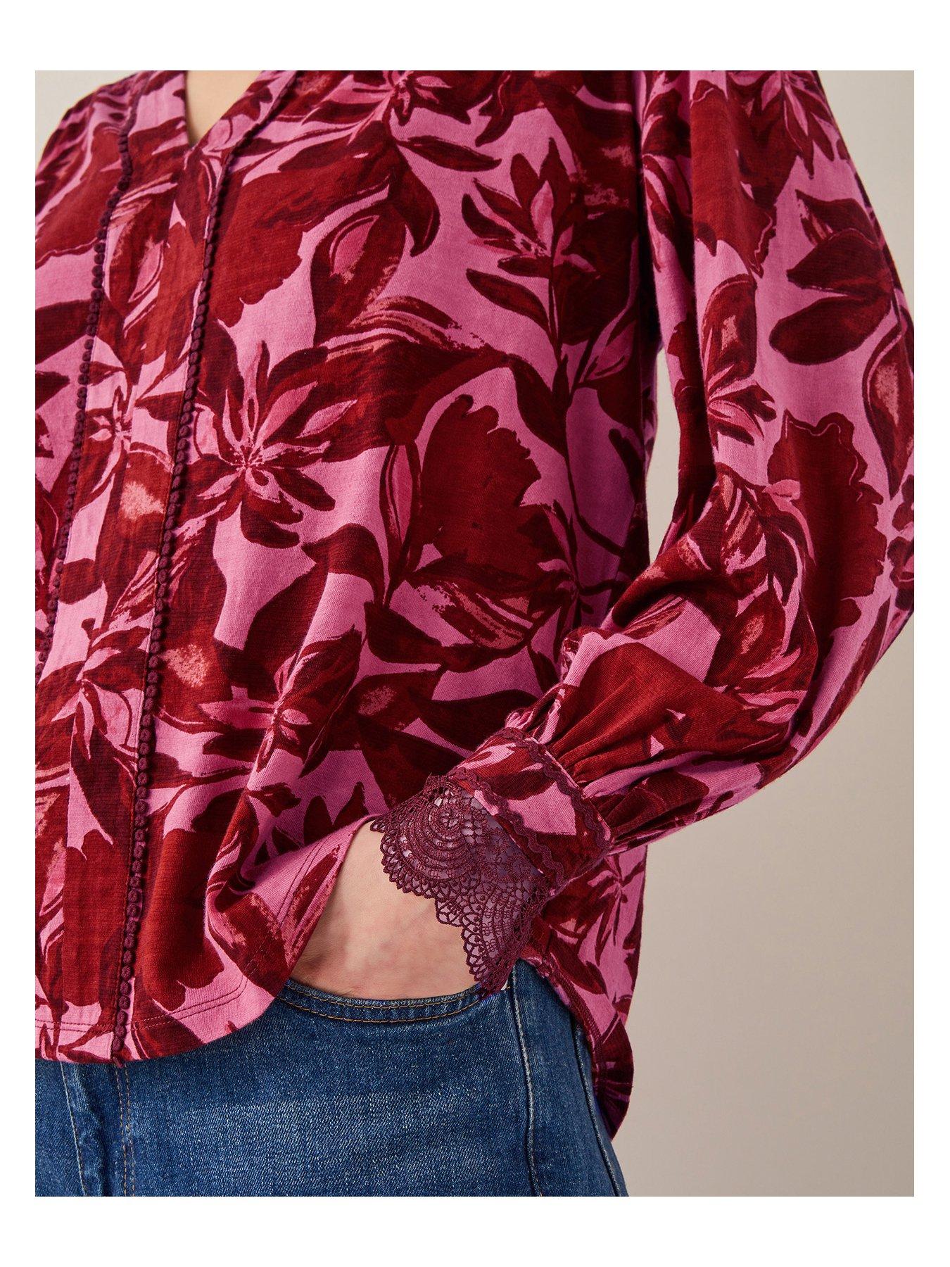 monsoon-aimee-print-jersey-top-pinkdetail