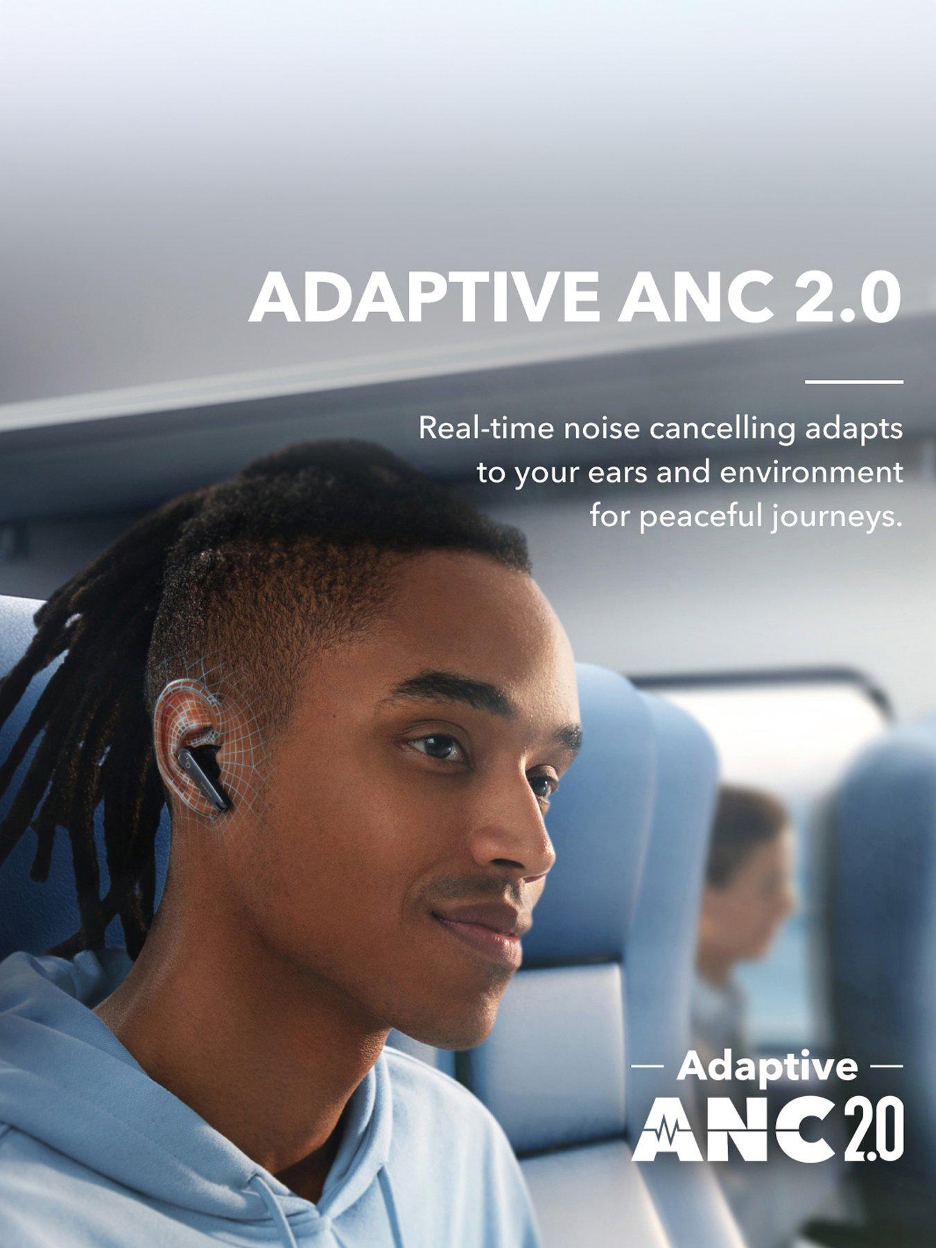 Image 4 of 8 of Soundcore Liberty 4 Wireless Noise Cancelling Earbuds, White