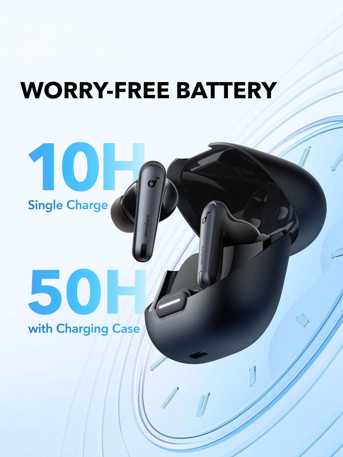Image 6 of 8 of Soundcore Liberty 4 Wireless Noise Cancelling Earbuds, White