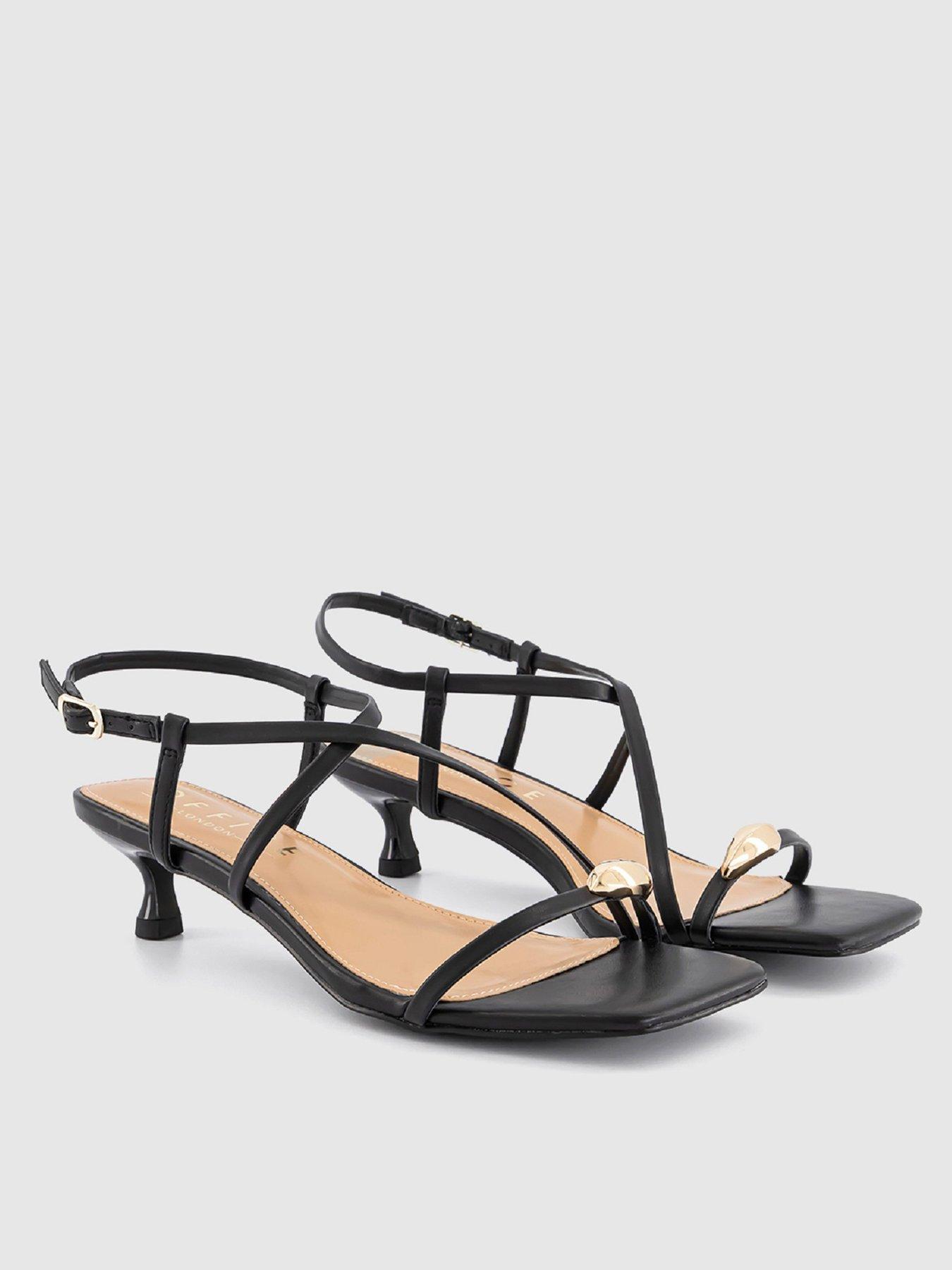 Image 2 of 3 of OFFICE Hardware Statement Heeled Sandals - Black