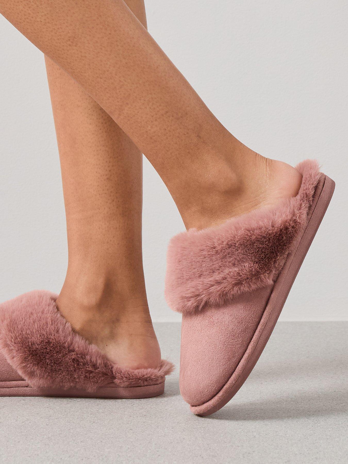V by Very Mule Slippers - Pink