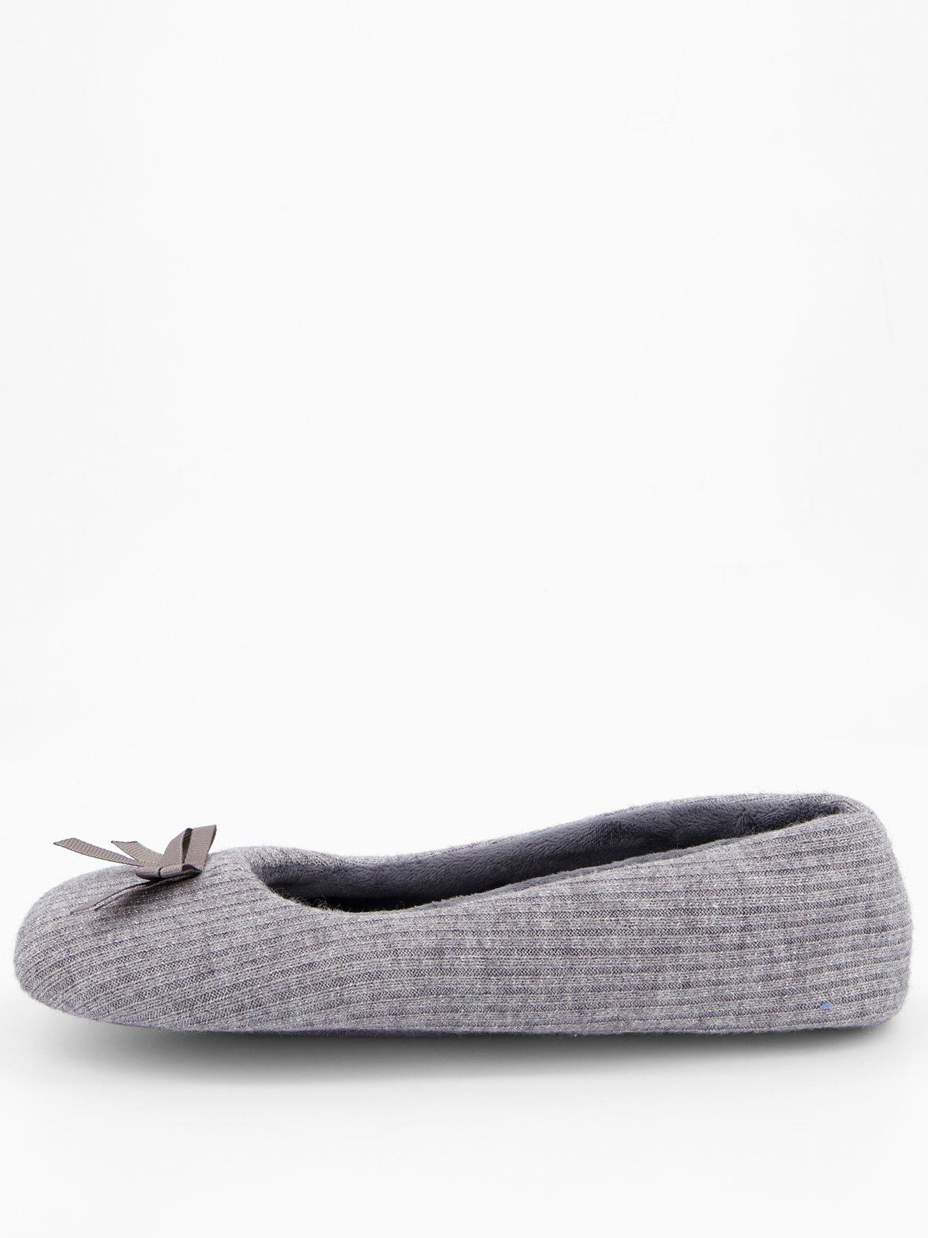 Image 2 of 7 of V by Very Textured Ballerina Slipper - Grey