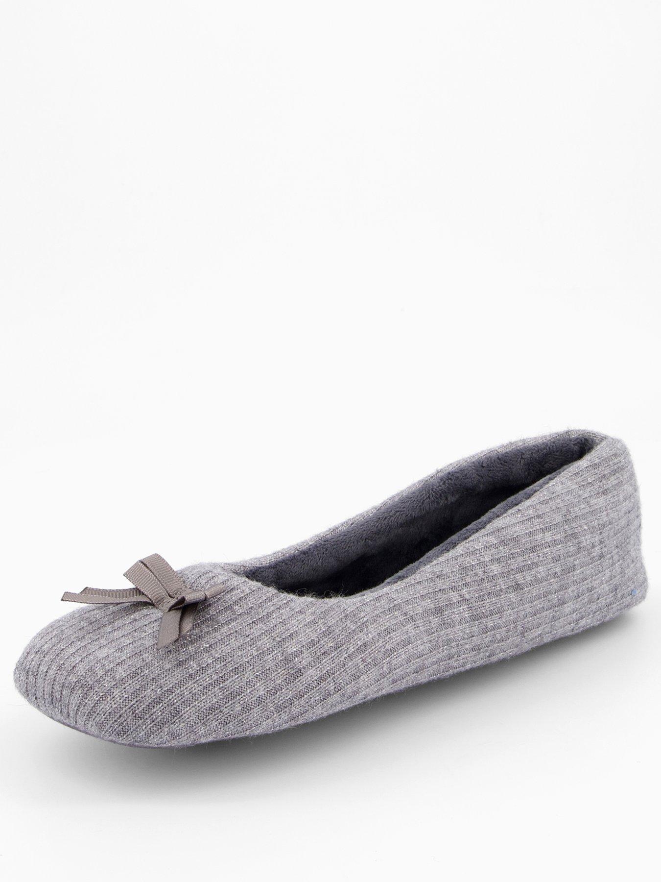 Image 3 of 7 of V by Very Textured Ballerina Slipper - Grey