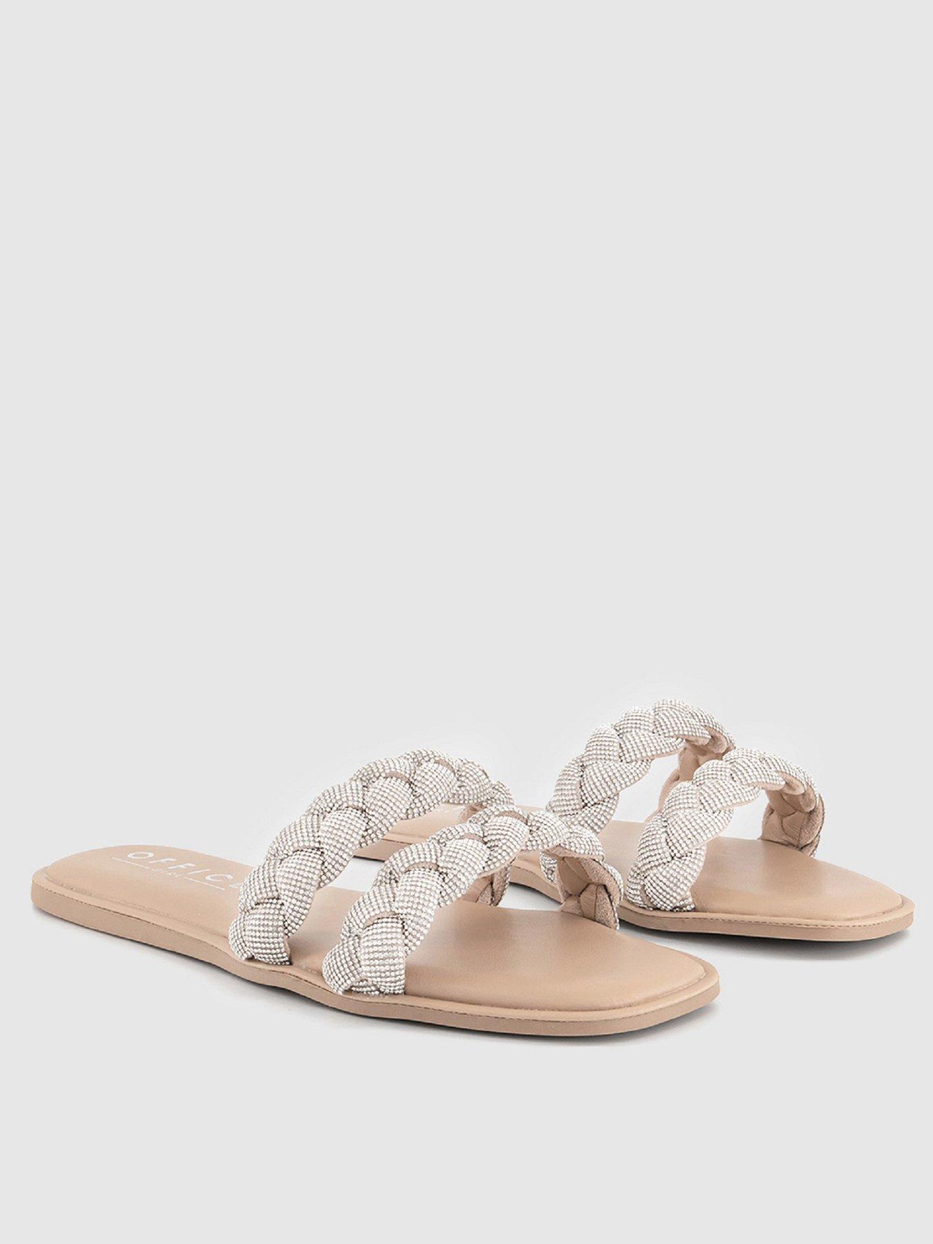 Image 2 of 3 of OFFICE Secretly Embellished Sandals - Silver