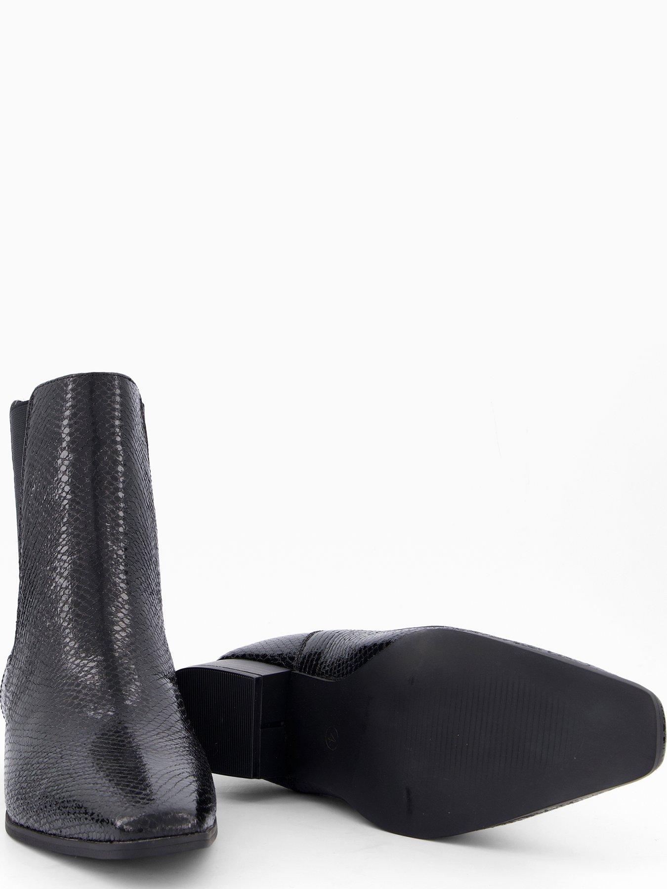 Image 5 of 7 of The Very Collection Lizard Effect Western Boot