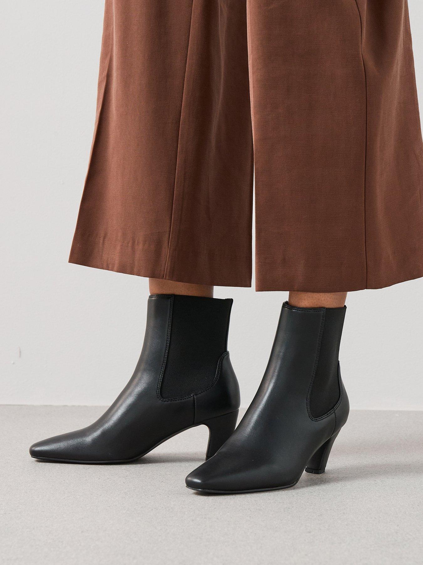 The Very Collection Elastic Back Heeled Boot