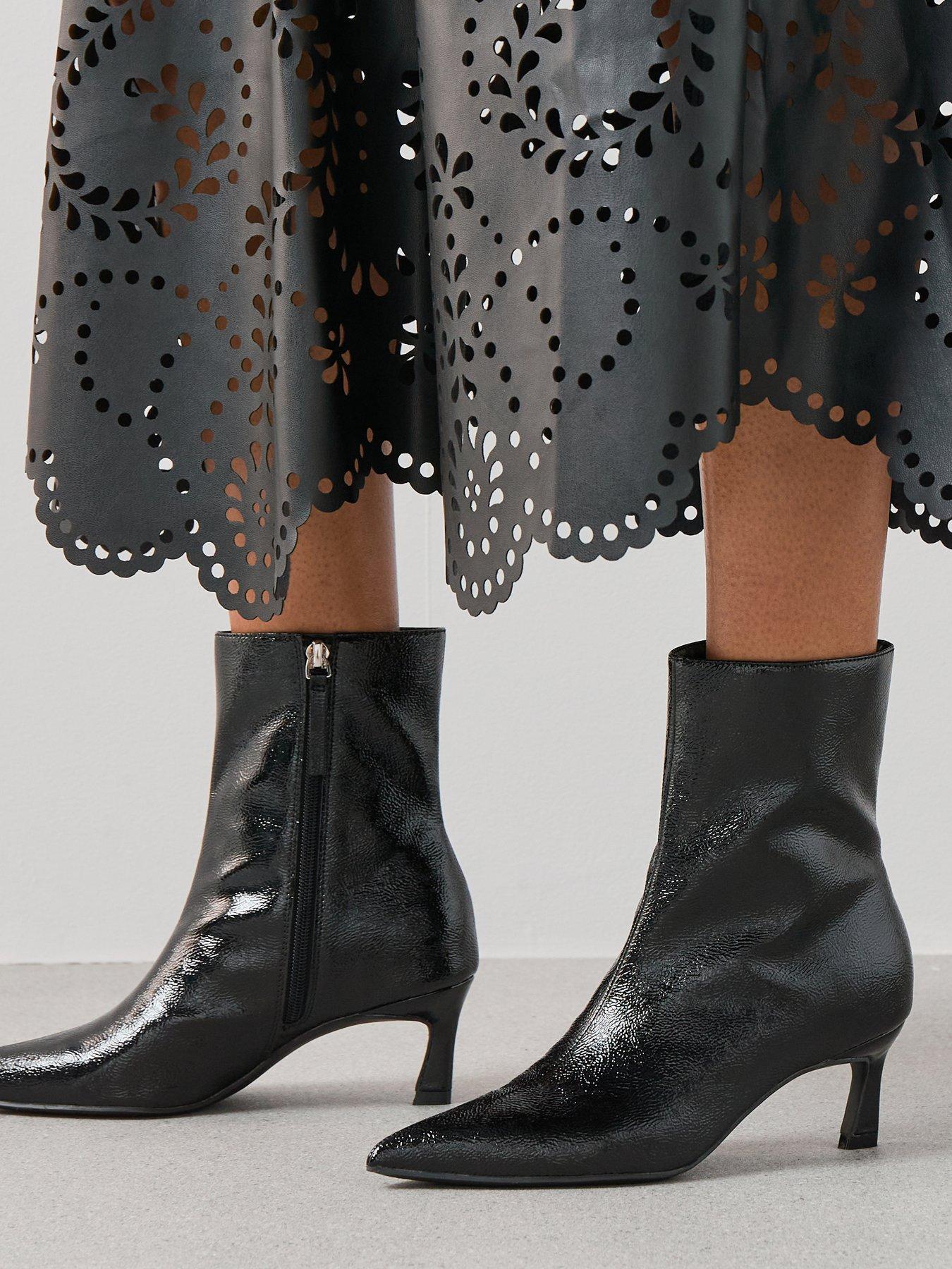 Image 1 of 7 of The Very Collection Pointed Toe Ankle Boot - Black