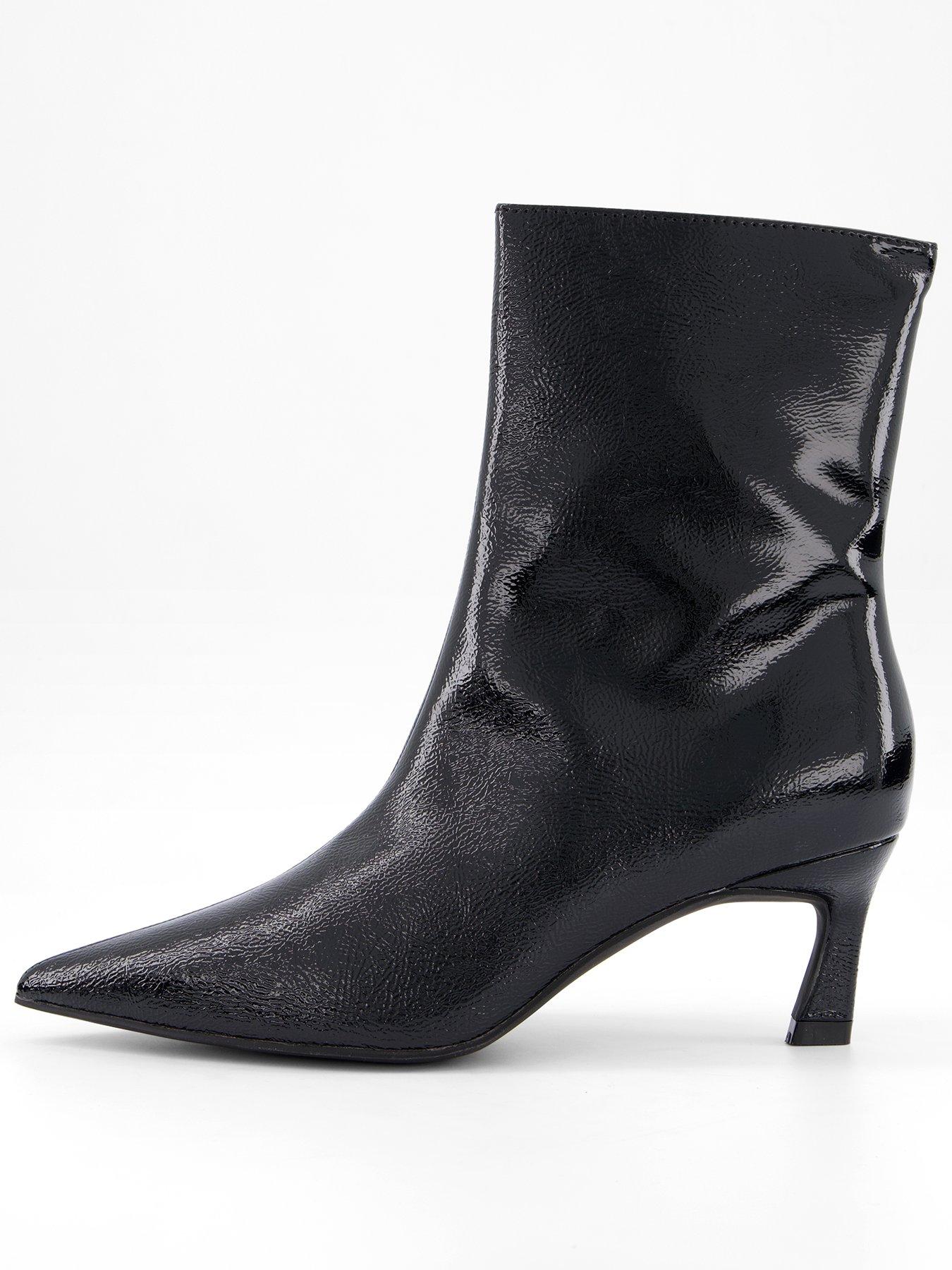 Image 2 of 7 of The Very Collection Pointed Toe Ankle Boot - Black