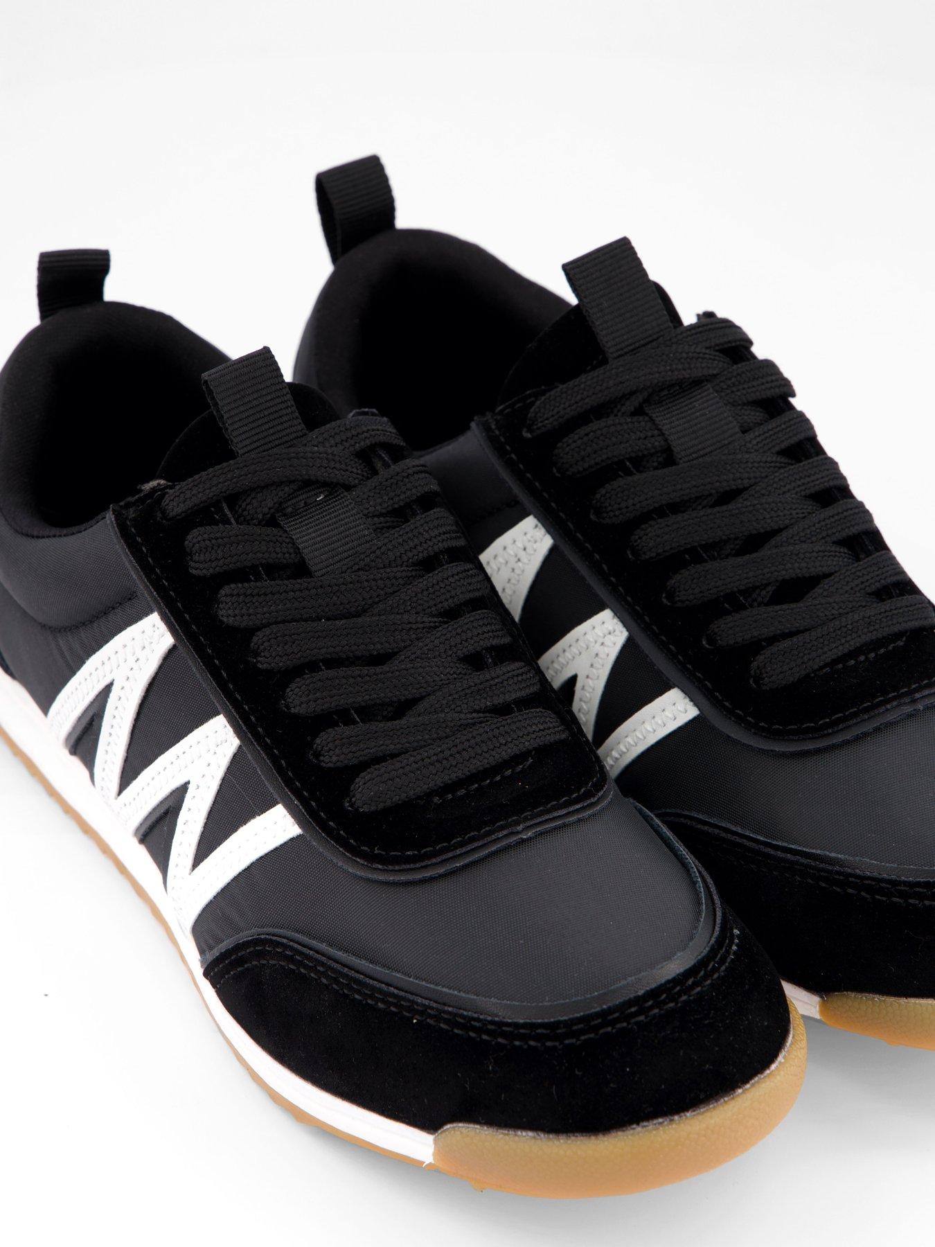 Image 6 of 7 of The Very Collection Side Stripe&nbsp;Trainer - Black