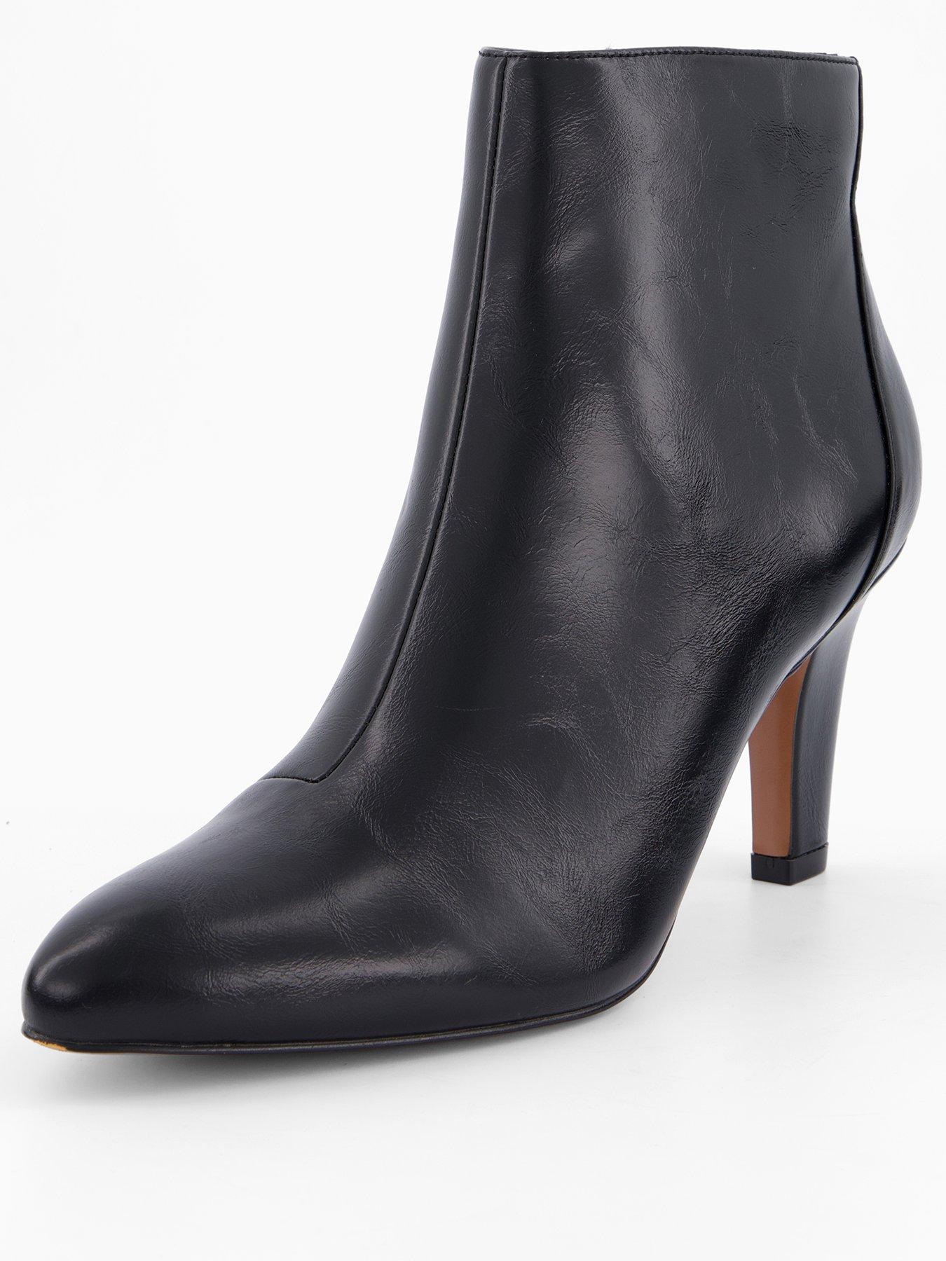 Image 3 of 7 of V by Very Round Toe Ankle Boot - Black