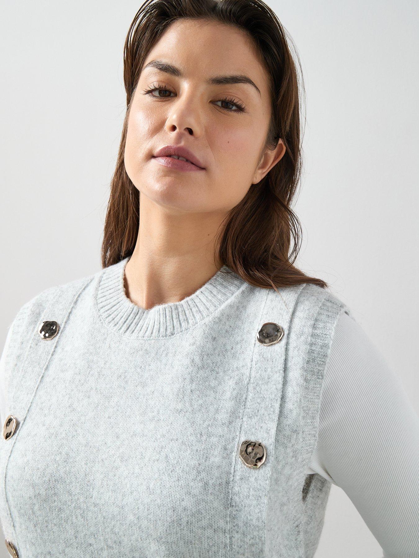 v-by-very-curve-timeless-yarn-sleeveless-button-detail-vest-greyoutfit
