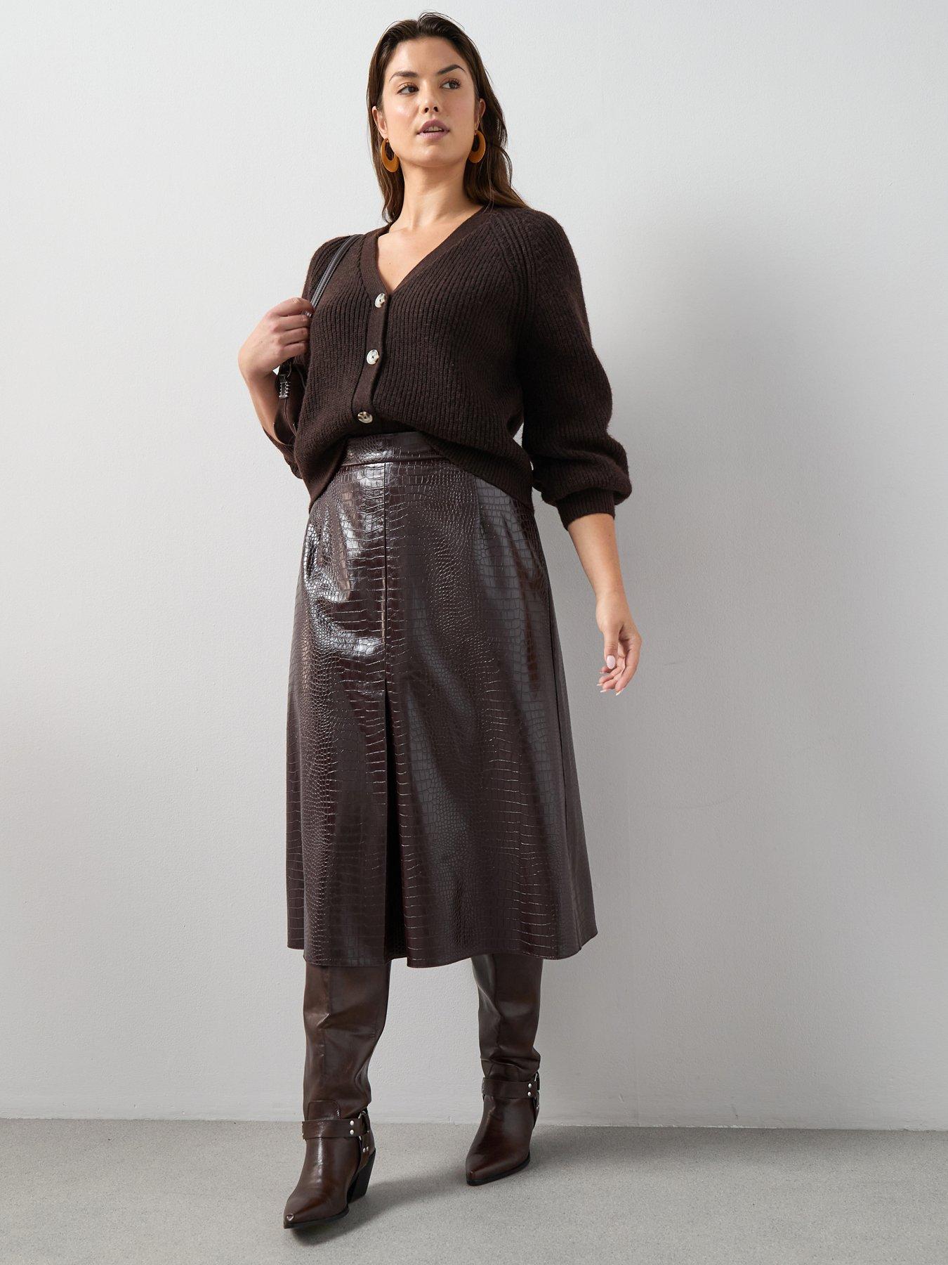 the-very-collection-curve-pu-croc-a-line-midi-skirt-burgundy