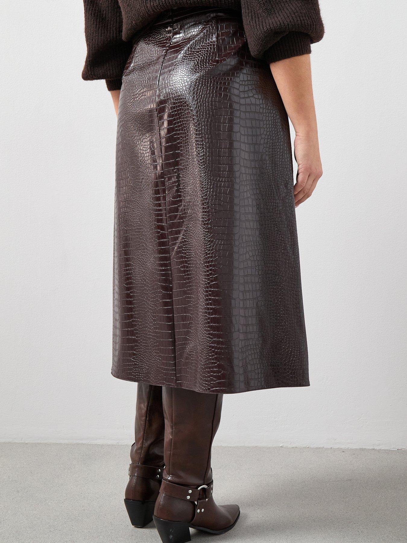 the-very-collection-curve-pu-croc-a-line-midi-skirt-burgundystillFront