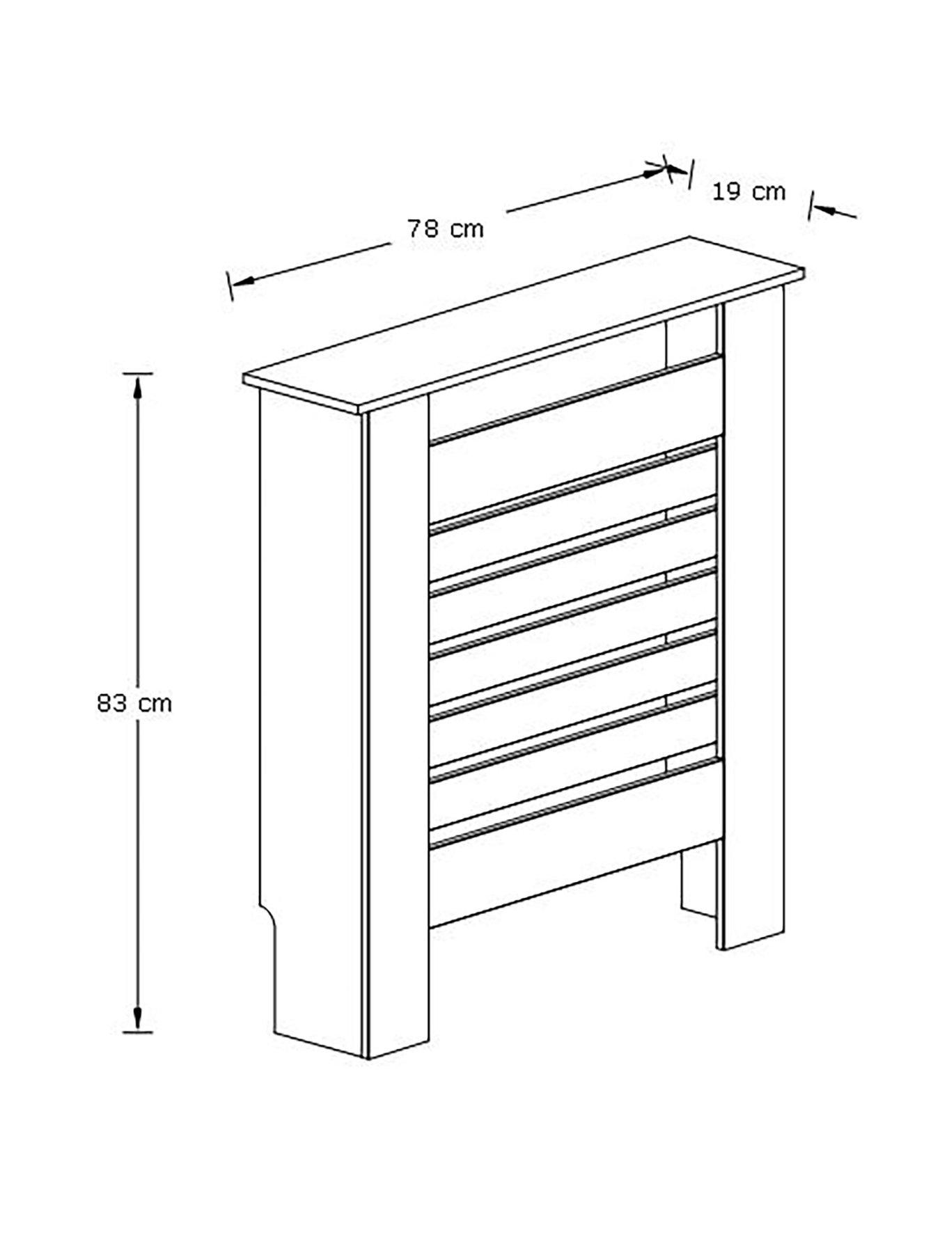 Image 6 of 6 of GFW Cleo Radiator Cover - Small - White&nbsp;- FSC&reg; Certified