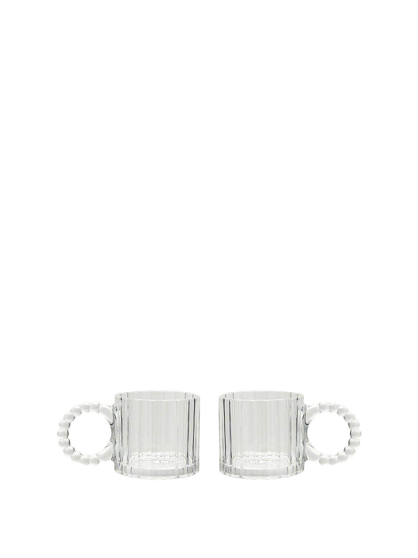 undefined Hestia Set Of 2 Clear Cups Bobble Design
